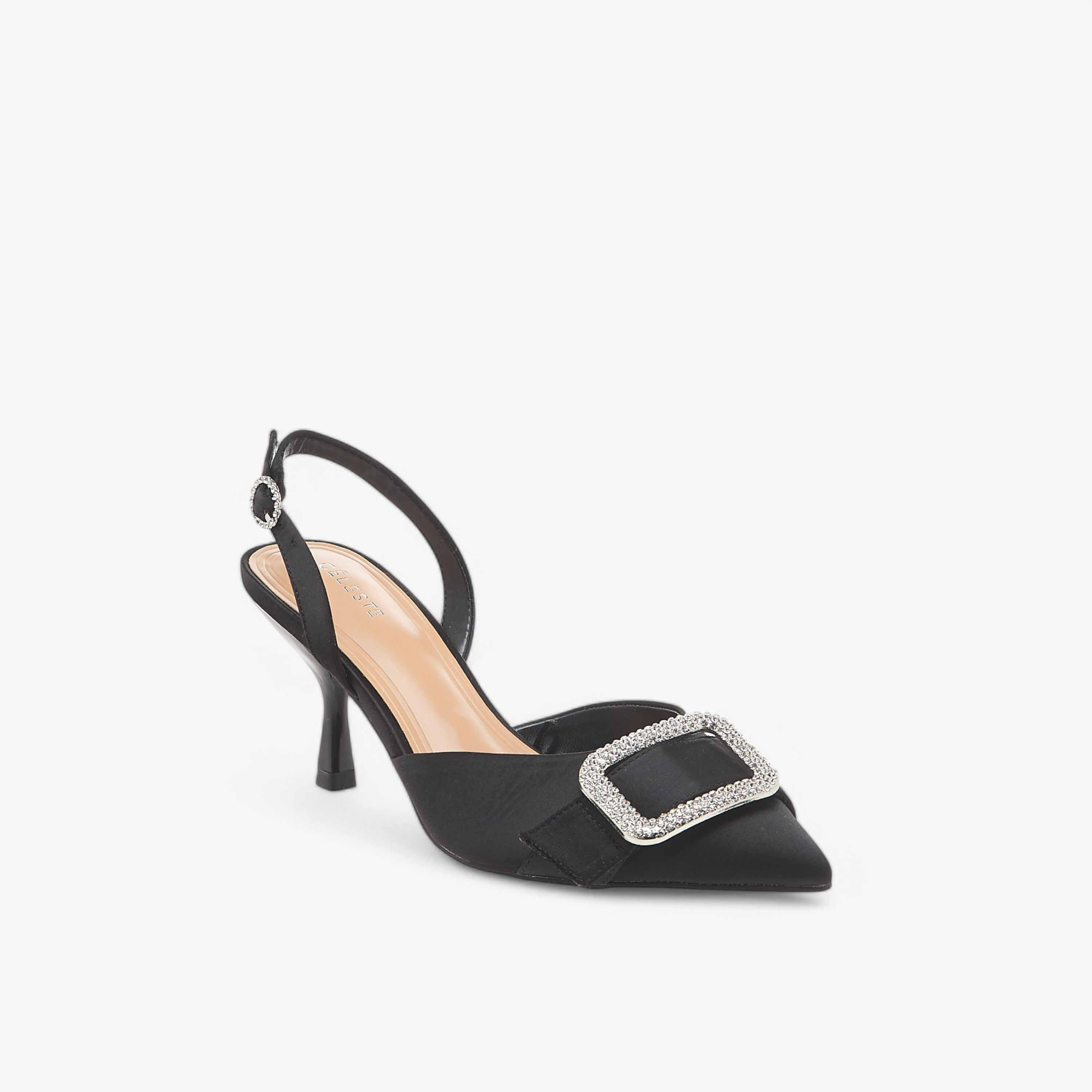 حذاء مزين بحزام خلفي وكعب رفيع وإبزيم إغلاق للنساء من سيليست-women-shoes-sandals-heeled-image-2