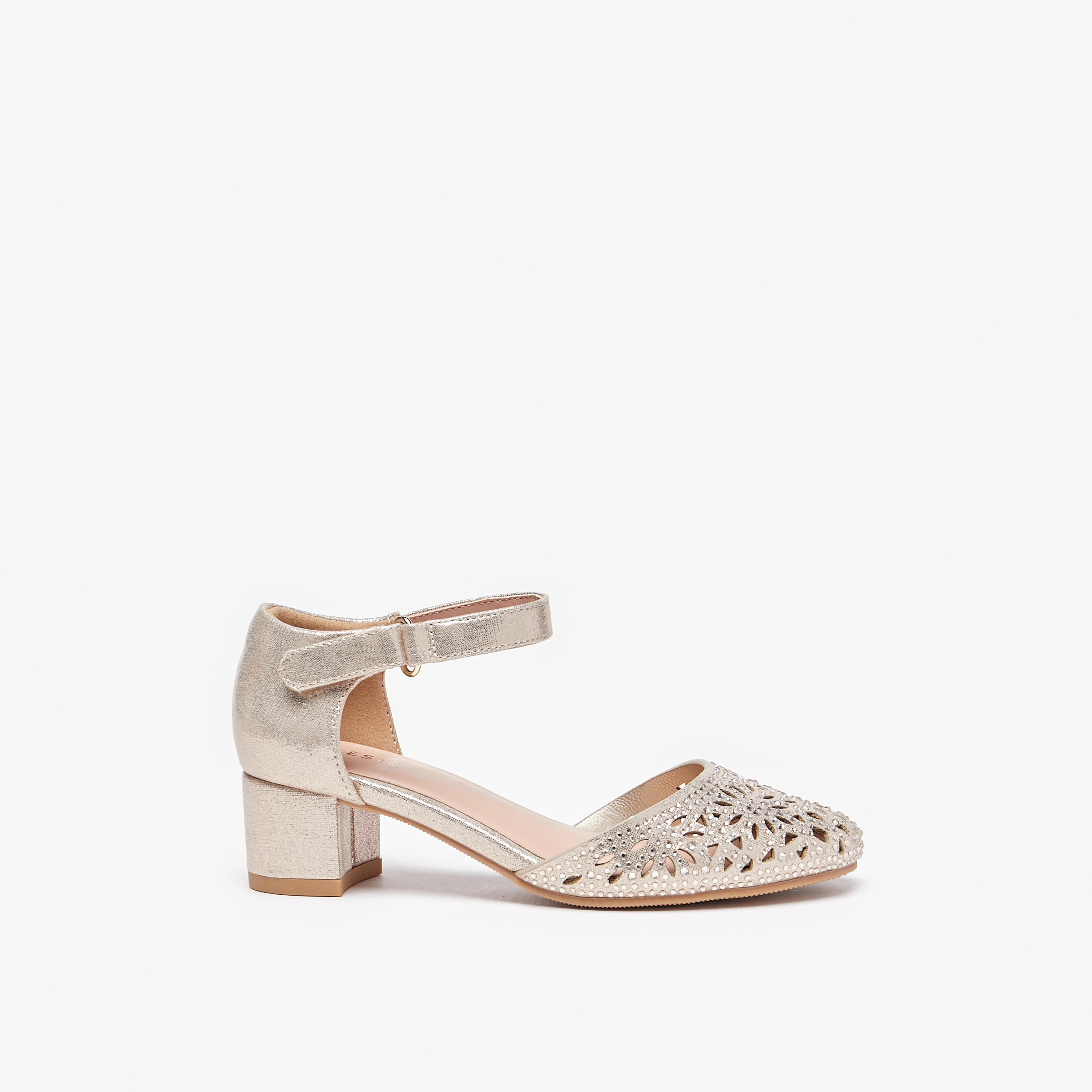 حذاء باليرينا بكعب سميك وتفاصيل مفرغة للبنات من سيليست-girls-shoes-sandals-image-3