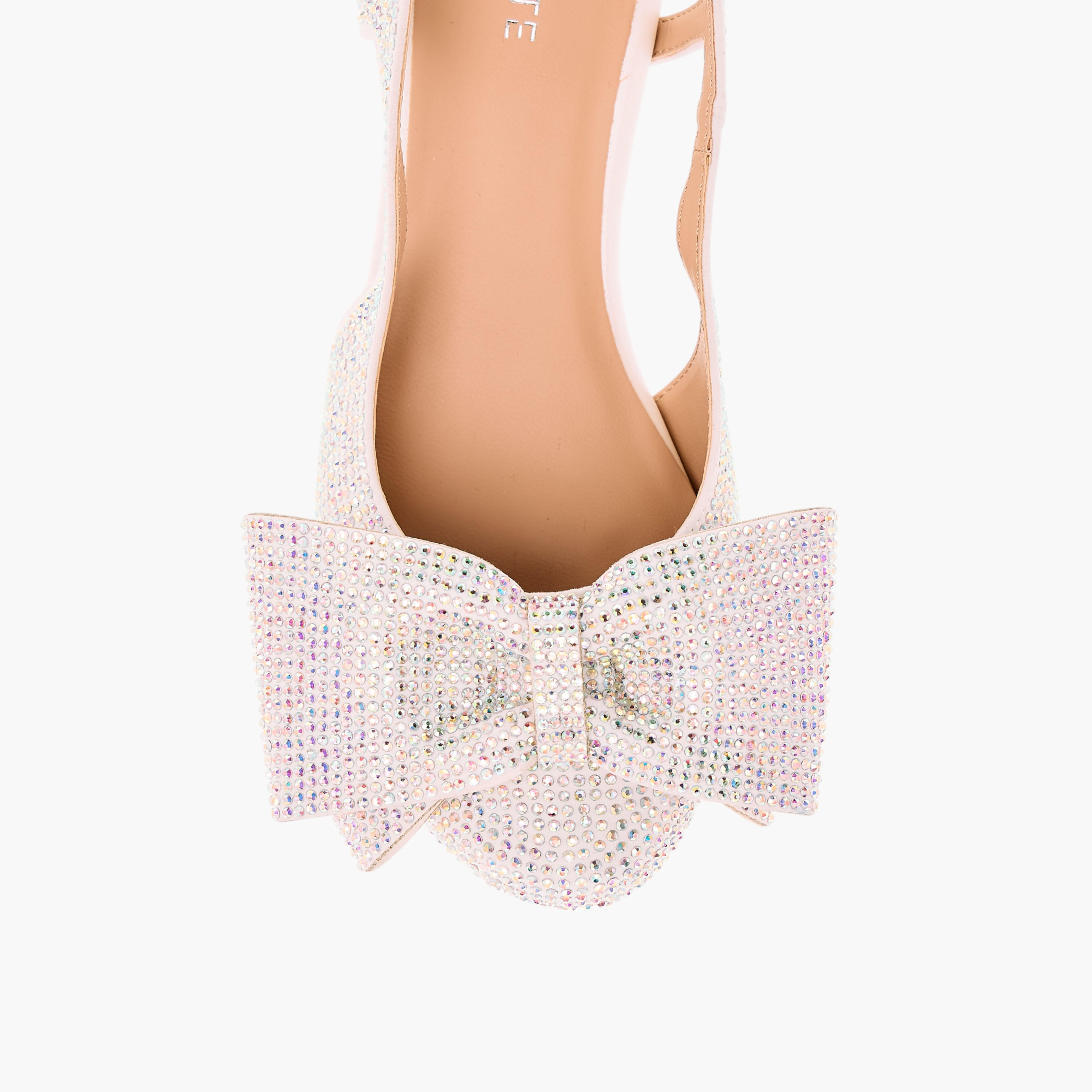 Celeste Girl's Bow Accent Block Heeled Sandals with Hook and Loop Closure-girls-shoes-sandals-image-3