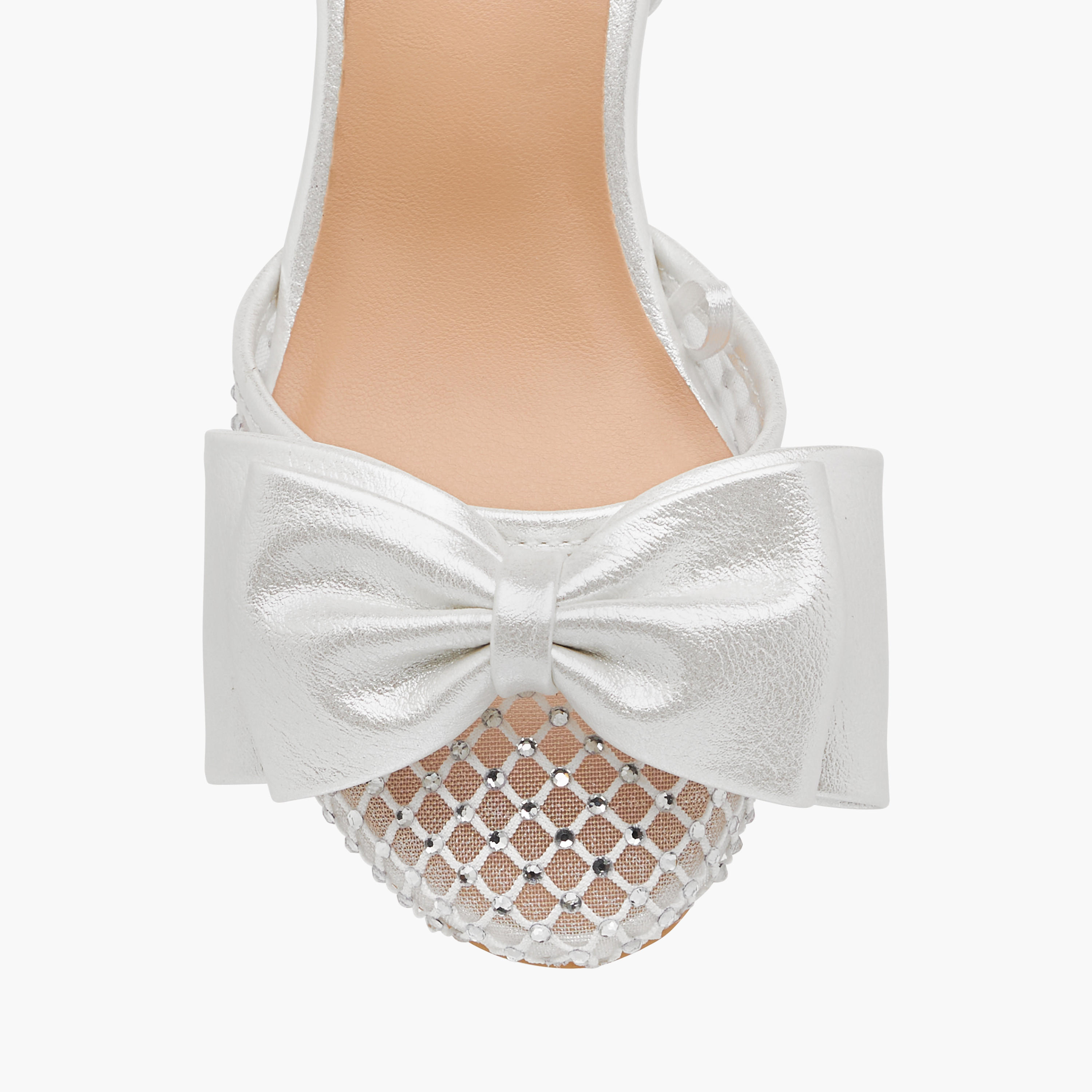 Celeste Girls Bow Accent Block Heel Shoes with Hook and Loop Closure-girls-shoes-ballerinas-image-4