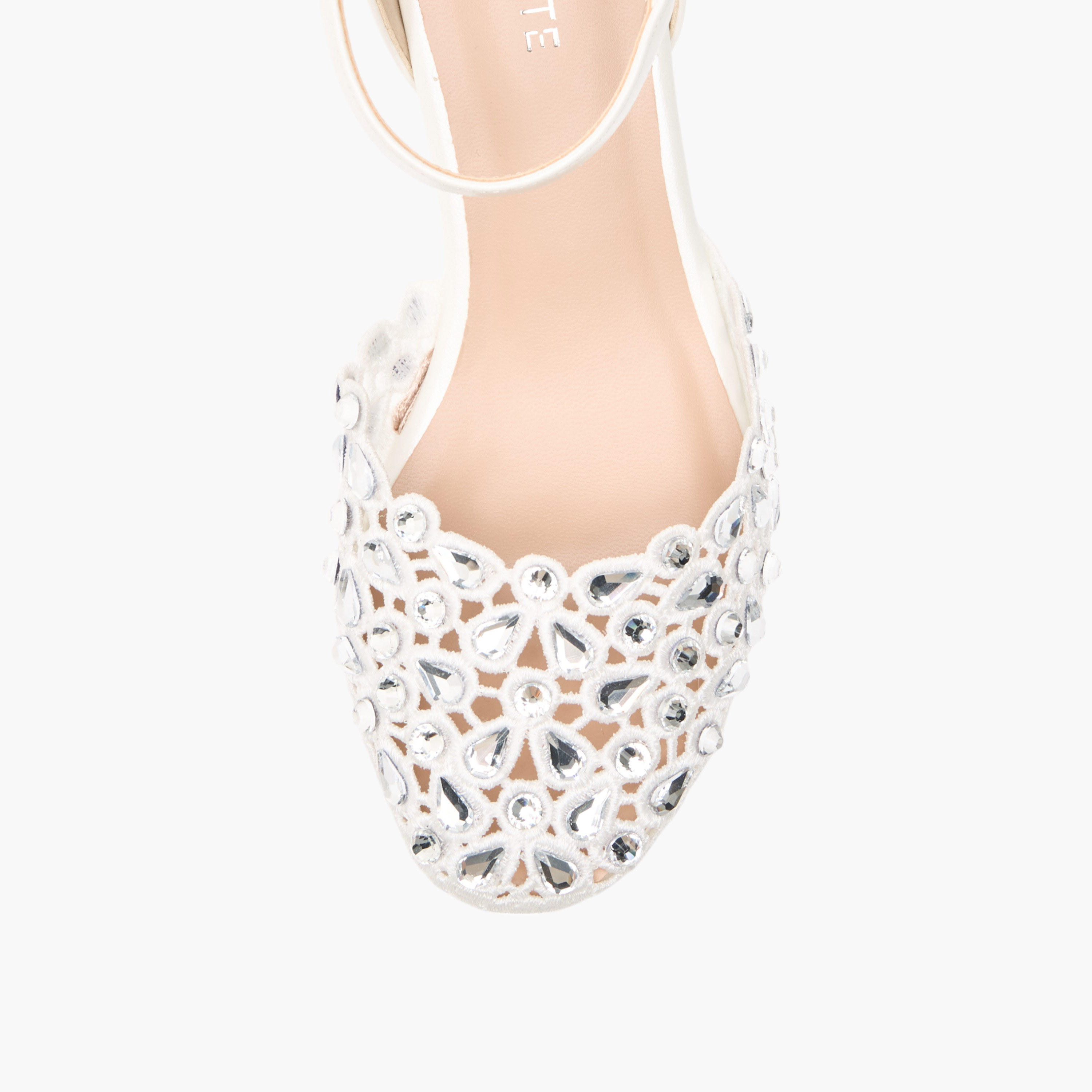 Celeste Girl's Embellished Shoes with Hook and Loop Closure-girls-shoes-sandals-image-4