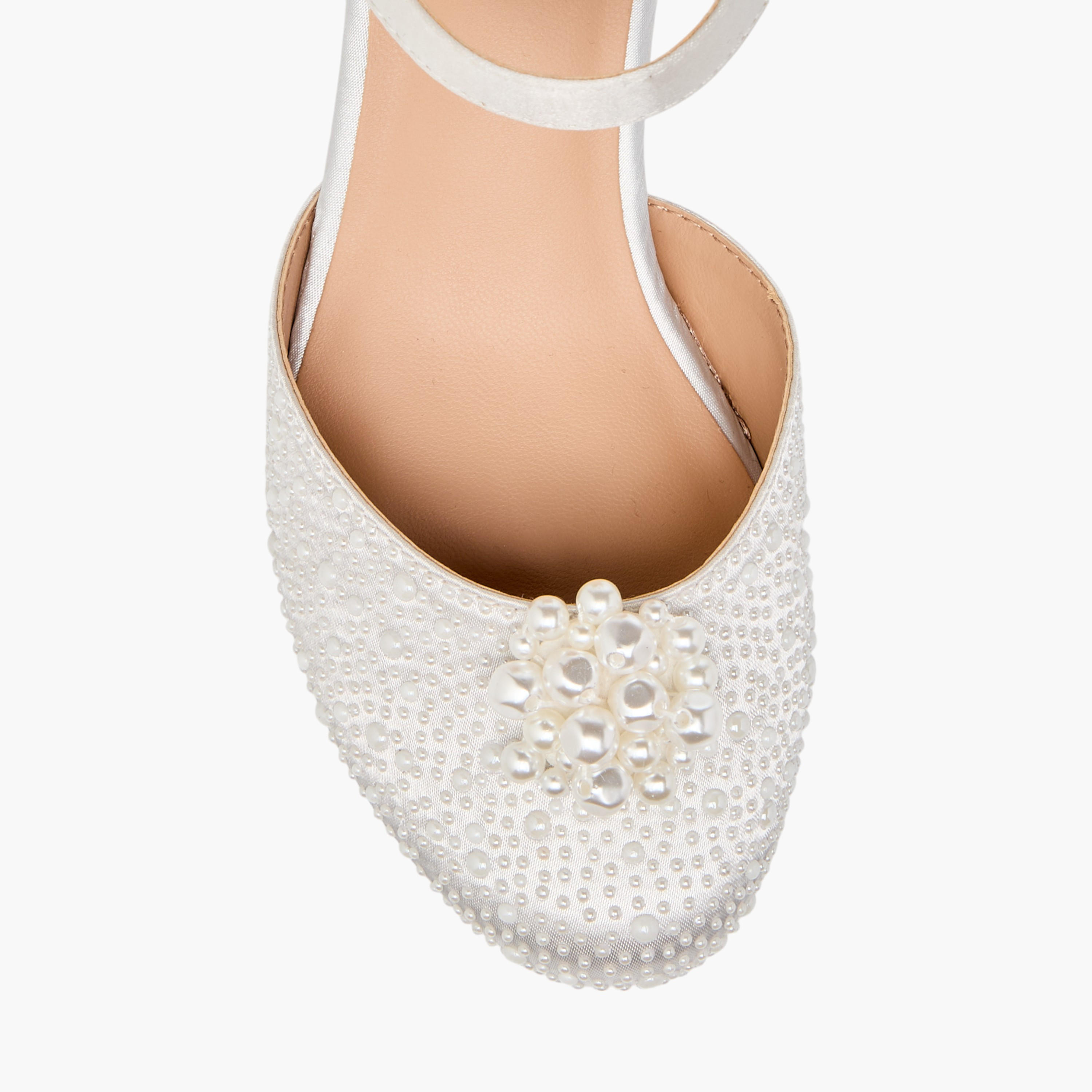 Celeste Girls' Embellished Block Heel Shoes with Hook and Loop Closure-girls-shoes-sandals-image-4