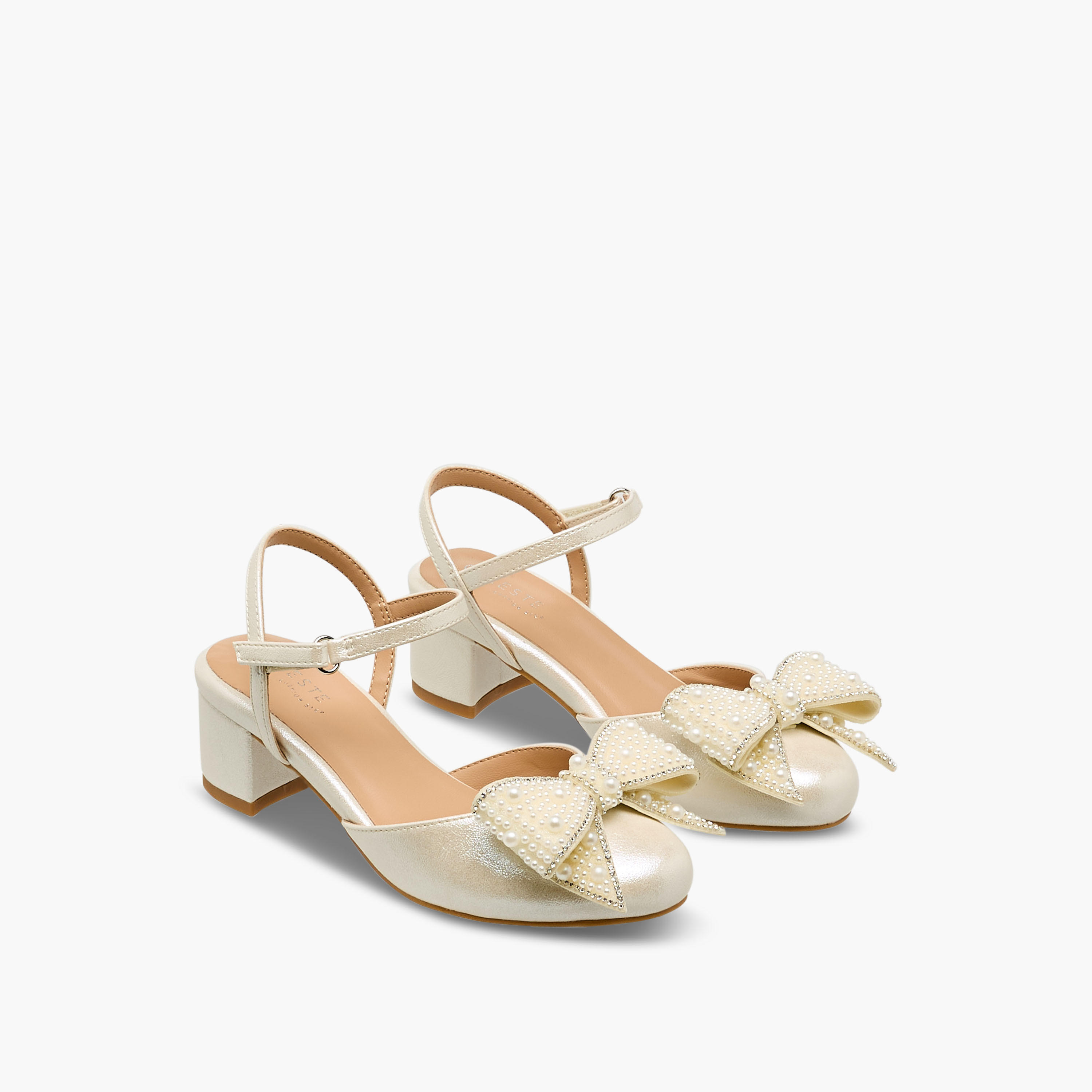 Celeste Girls Block Heel Sandals-girls-shoes-sandals-image-1