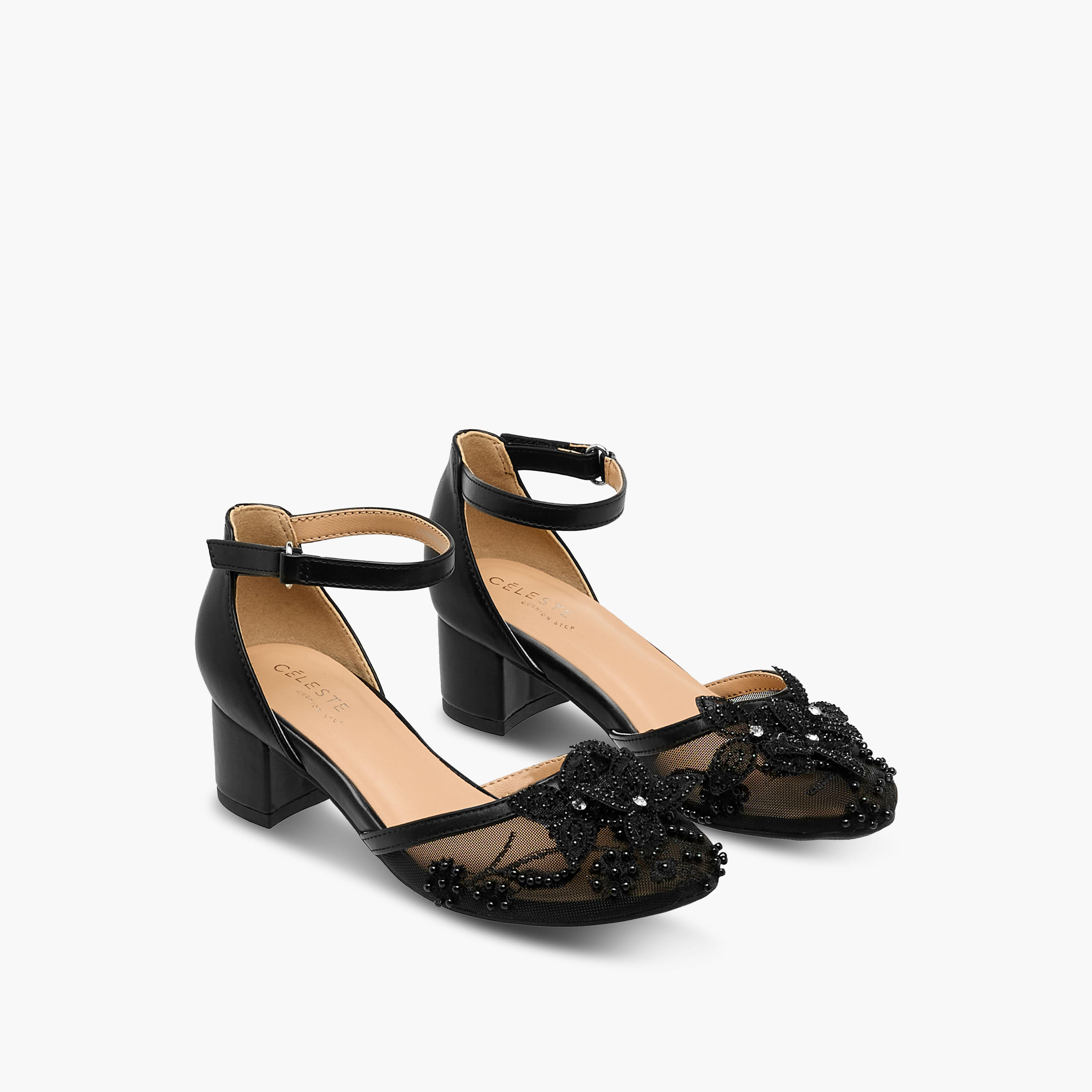 Celeste Girls Block Heel Sandals-girls-shoes-sandals-image-1