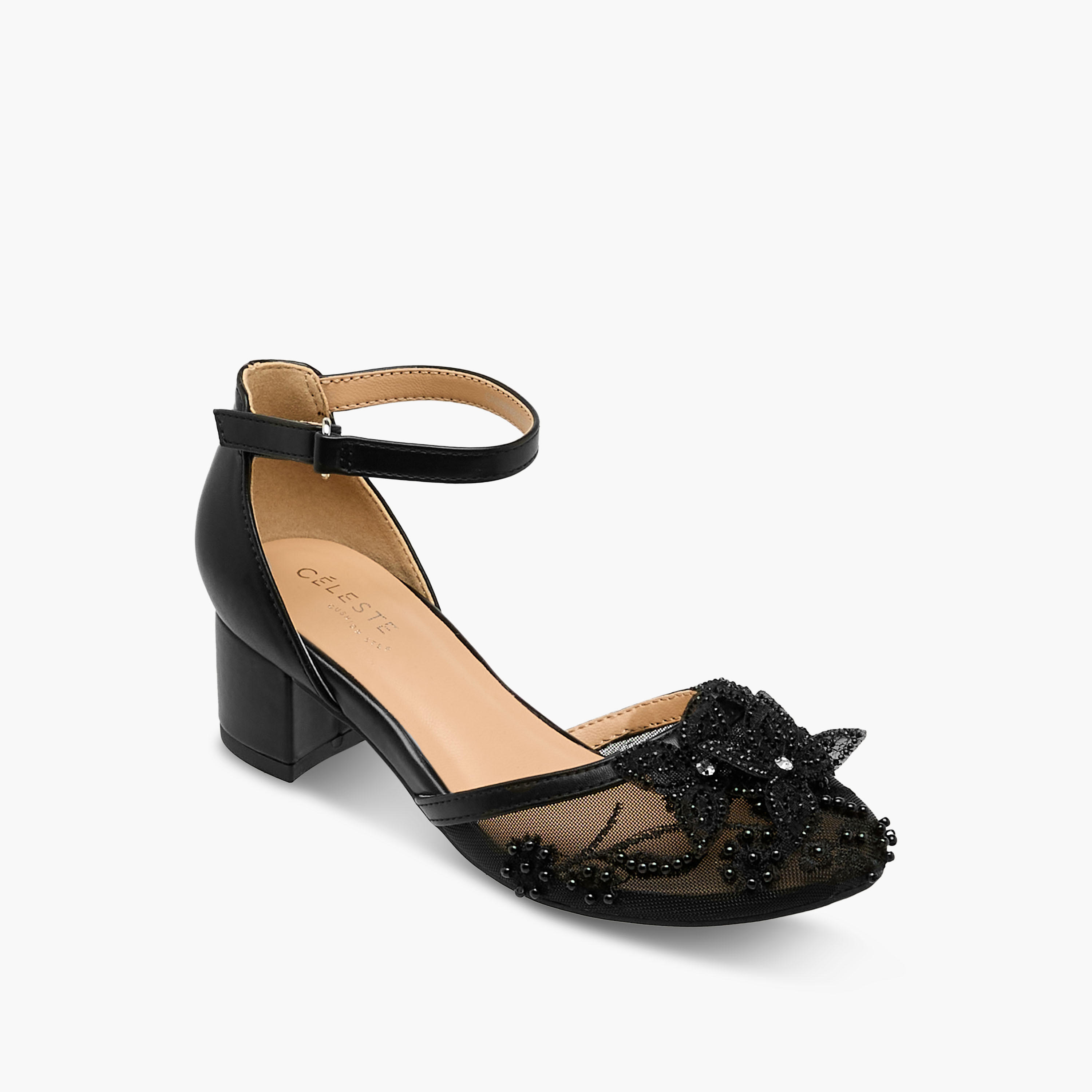 Celeste Girls Block Heel Sandals-girls-shoes-sandals-image-2