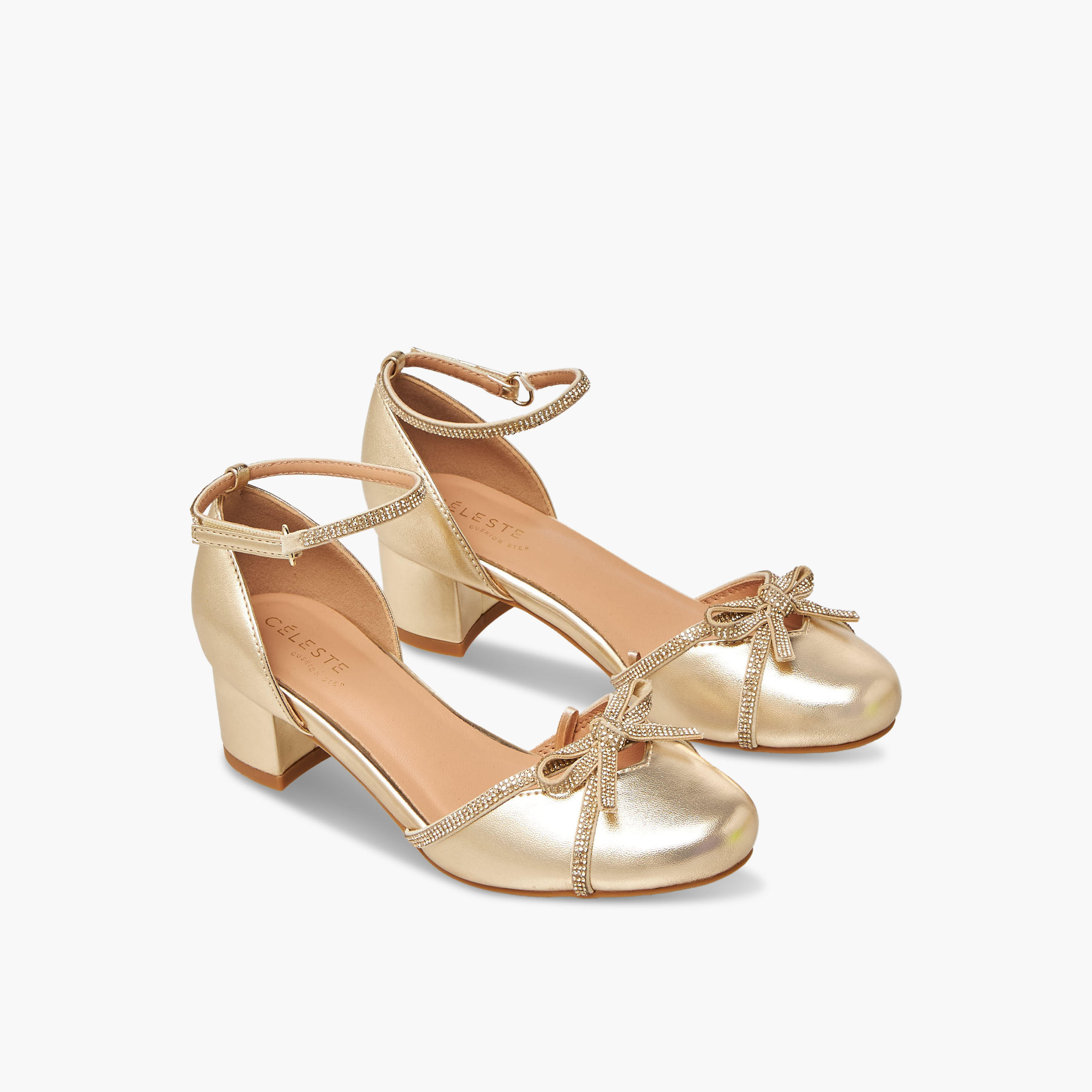 Celeste Girls Block Heel Sandals-girls-shoes-sandals-image-1