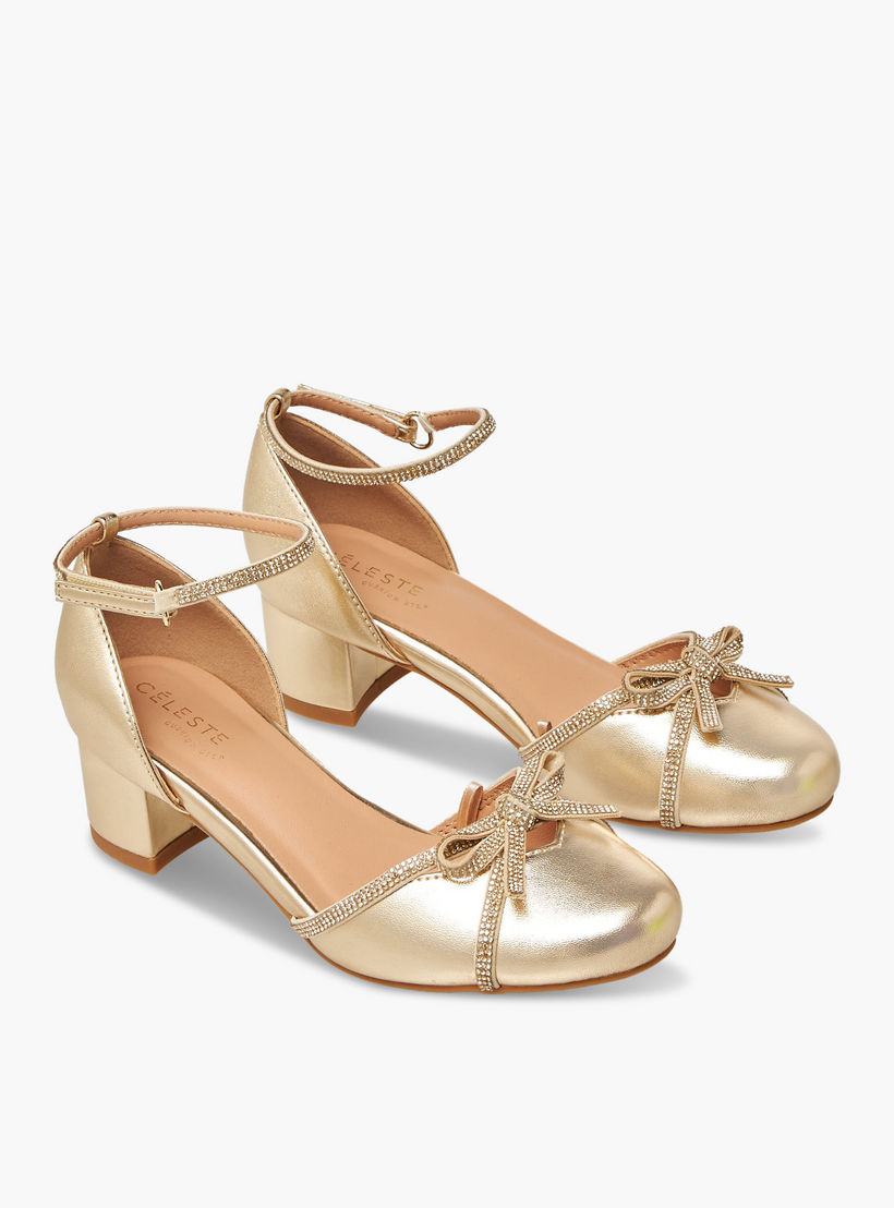 Celeste Girls Block Heel Sandals-girls-shoes-sandals-image-1