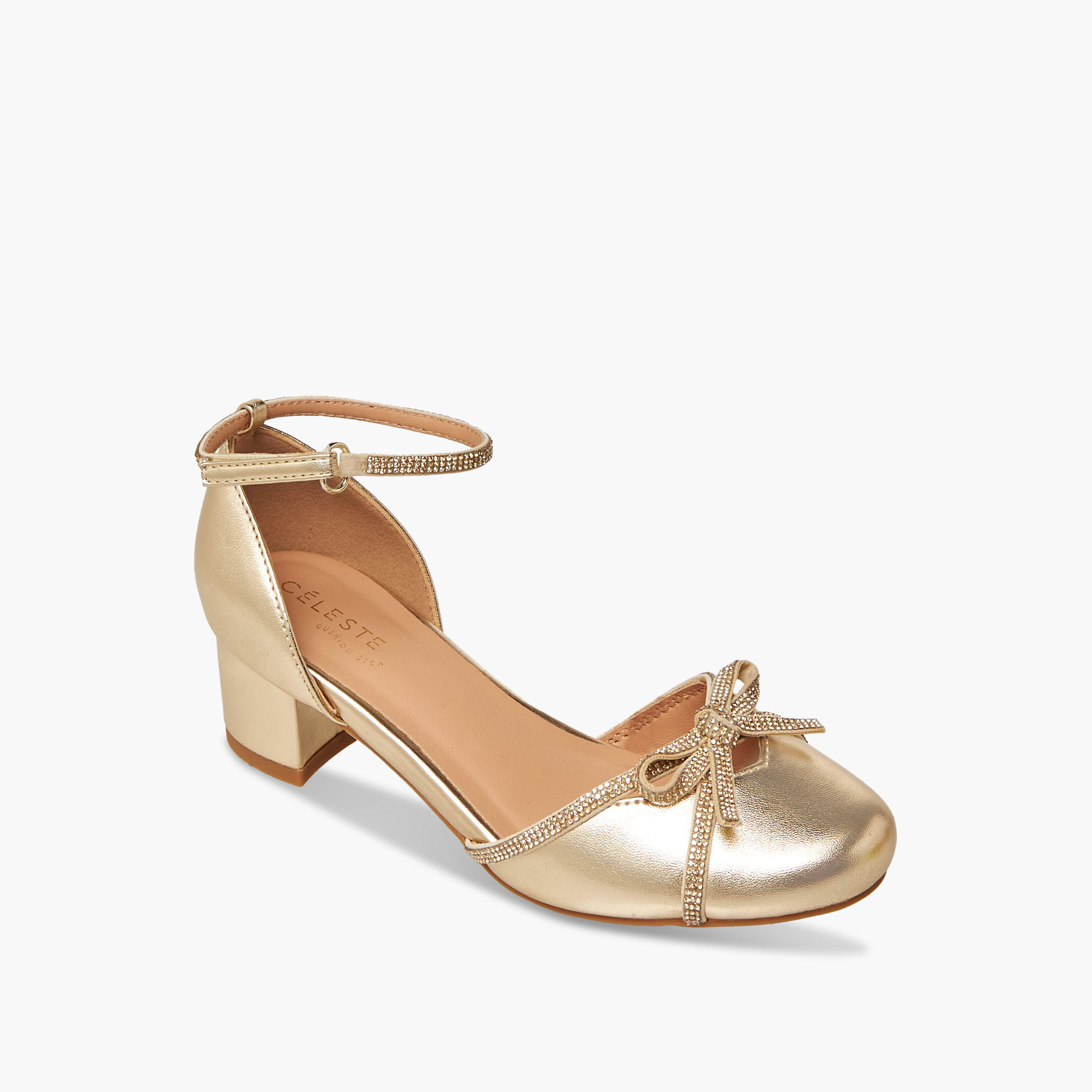 Celeste Girls Block Heel Sandals-girls-shoes-sandals-image-3