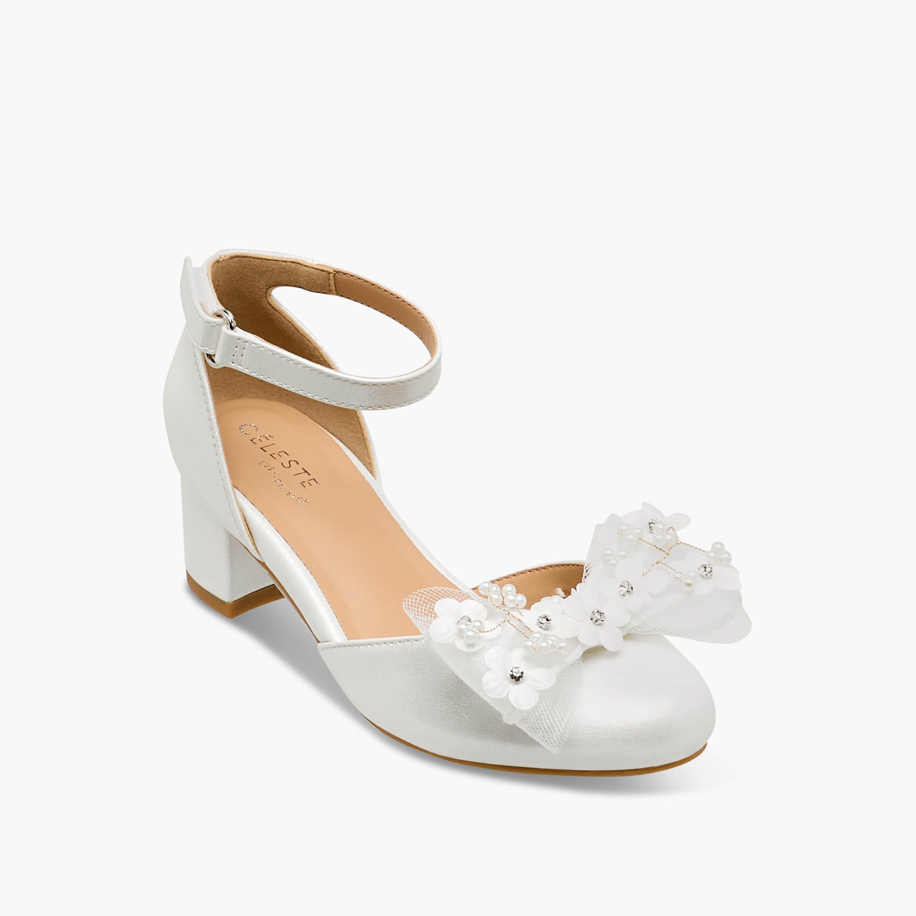 Celeste Girls Block Heel Sandals-girls-shoes-sandals-image-3