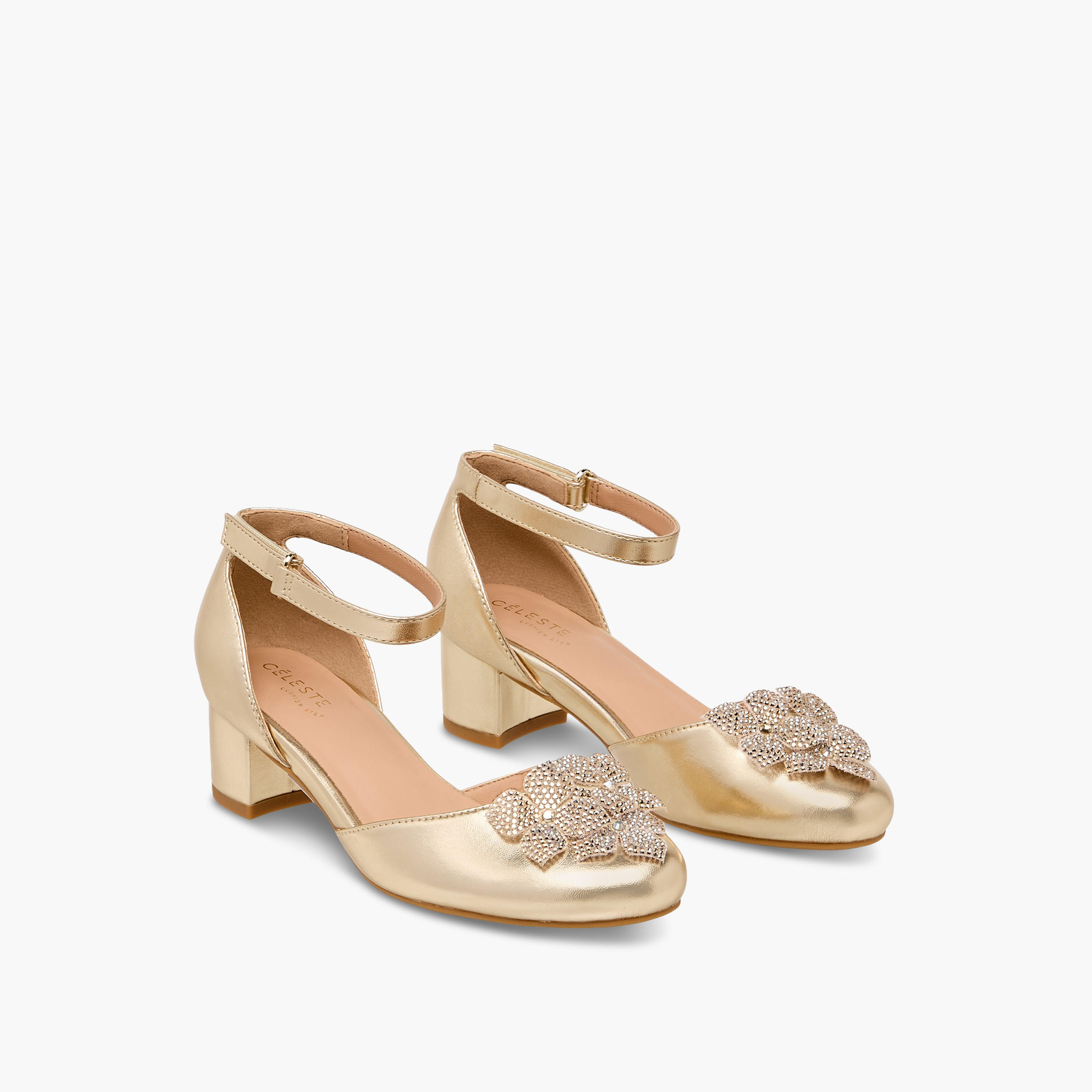 حذاء مزين بالزهور للبنات من سيلست-girls-shoes-sandals-image-1