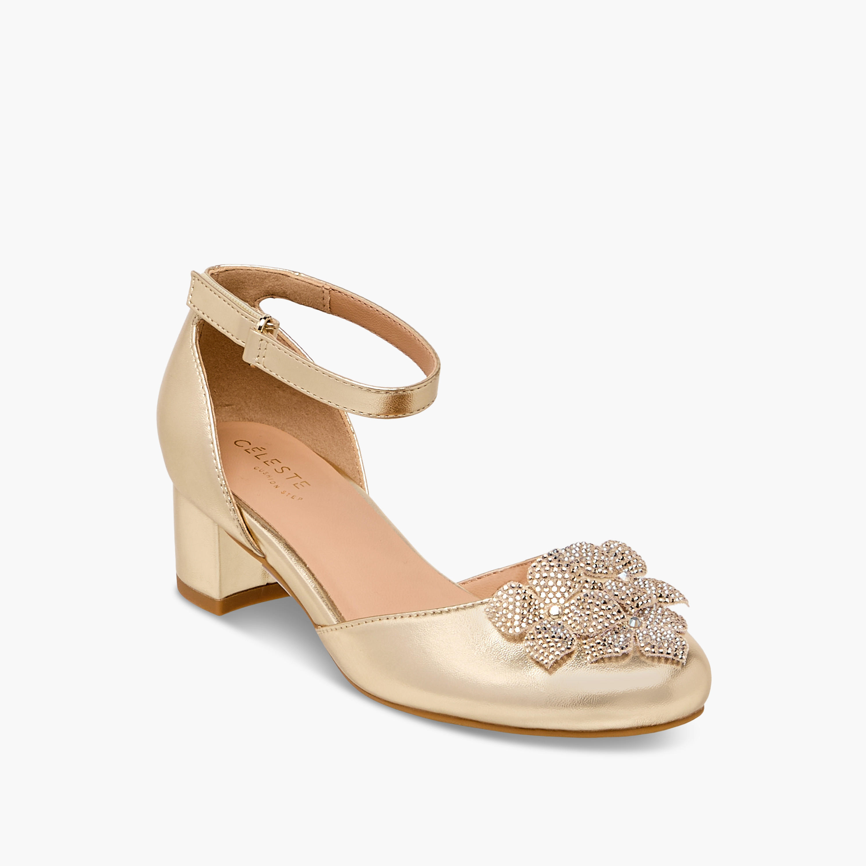 حذاء مزين بالزهور للبنات من سيلست-girls-shoes-sandals-image-2
