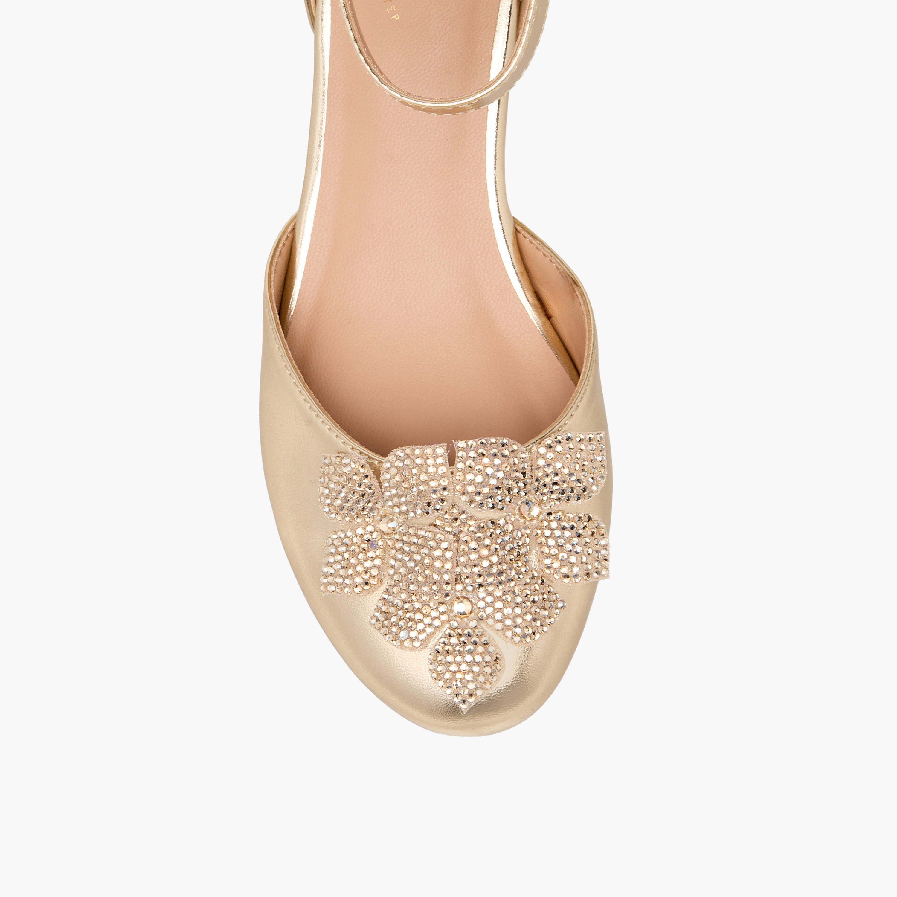 Celeste Girls Floral Embellished Shoes-girls-shoes-sandals-image-4
