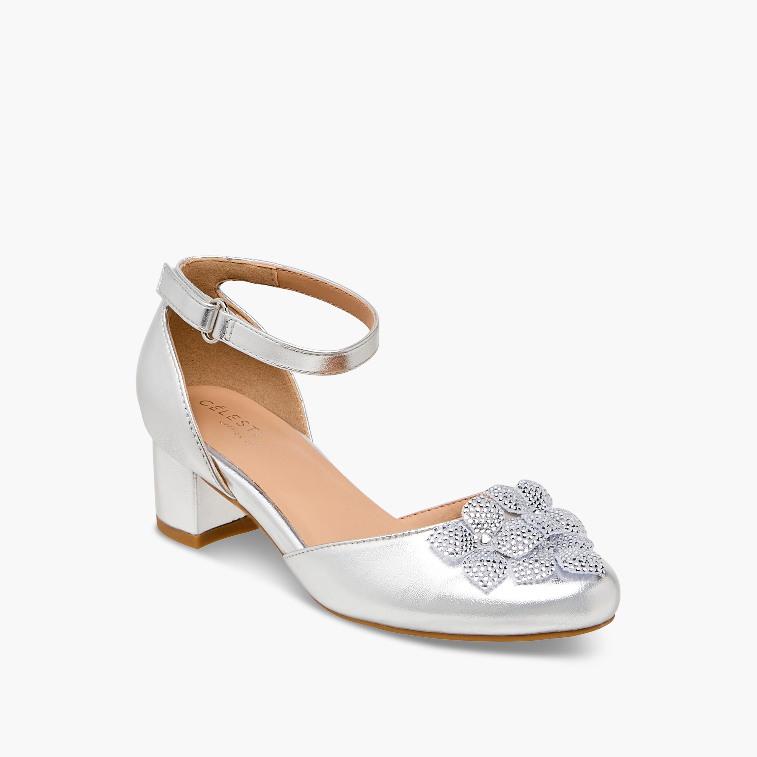حذاء مزين بالزهور للبنات من سيلست-girls-shoes-sandals-image-2