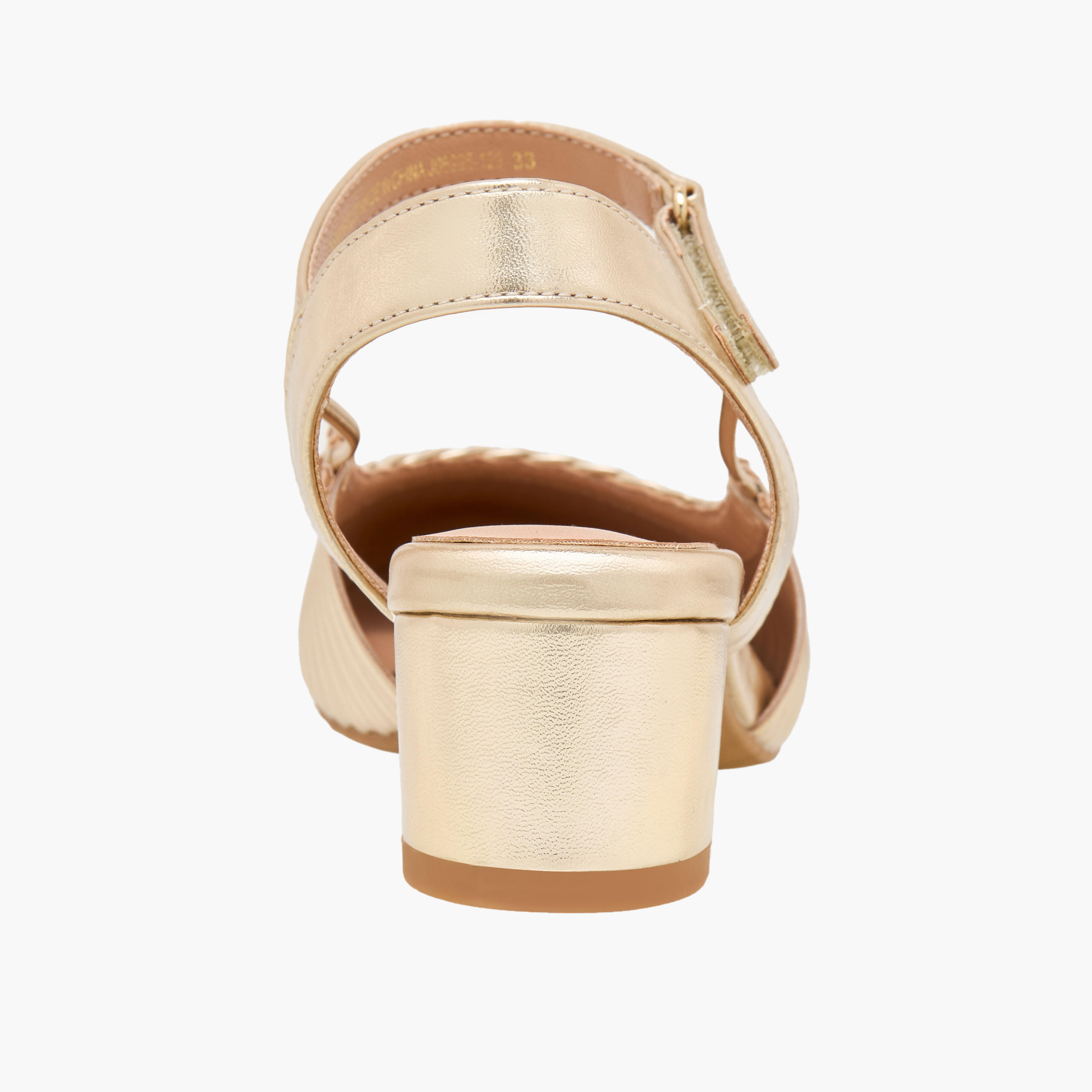 Celeste Girls Textured Block Heels Shoes-girls-shoes-sandals-image-5