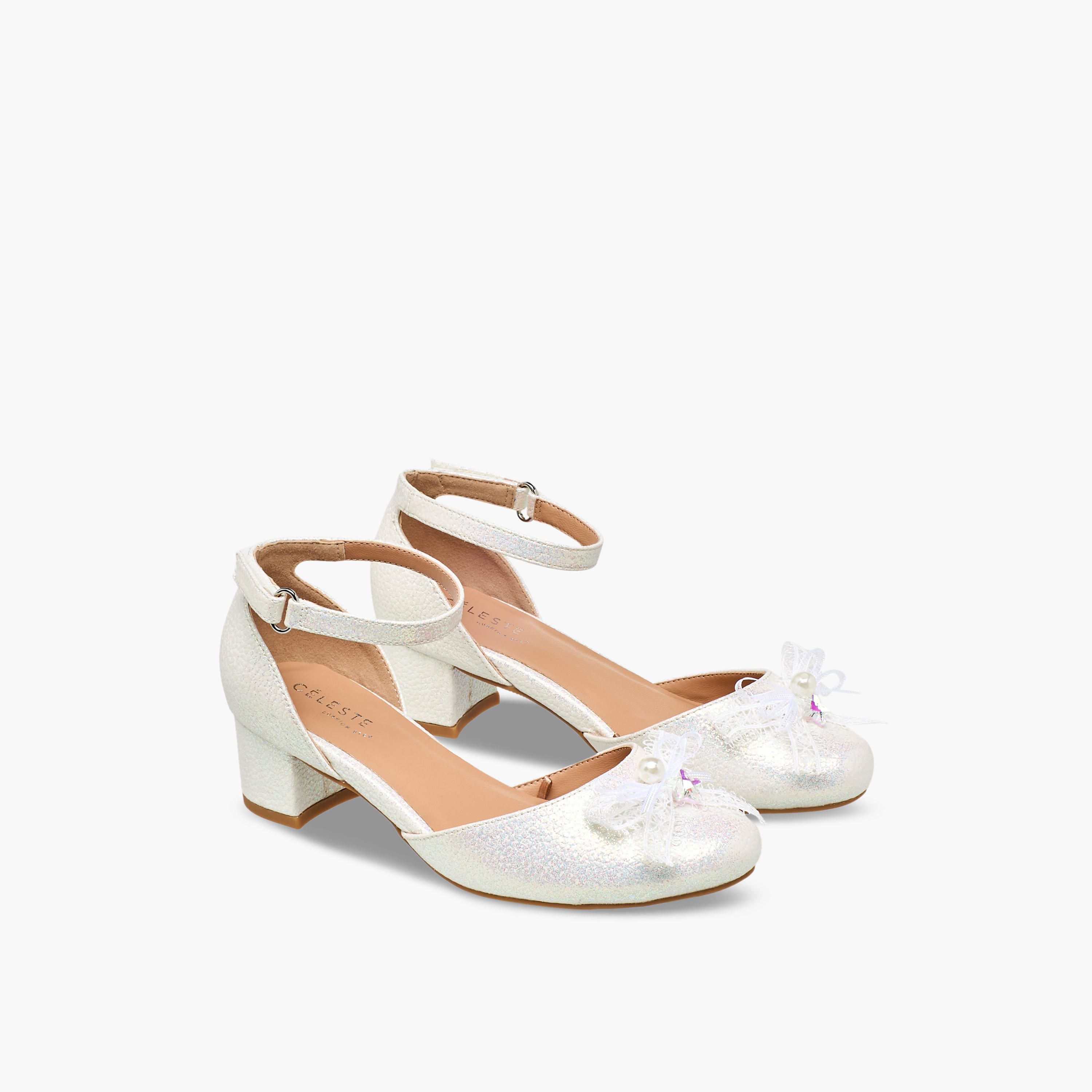 Celeste Girls Bow Embellished Block Heel Sandals-girls-shoes-sandals-image-1