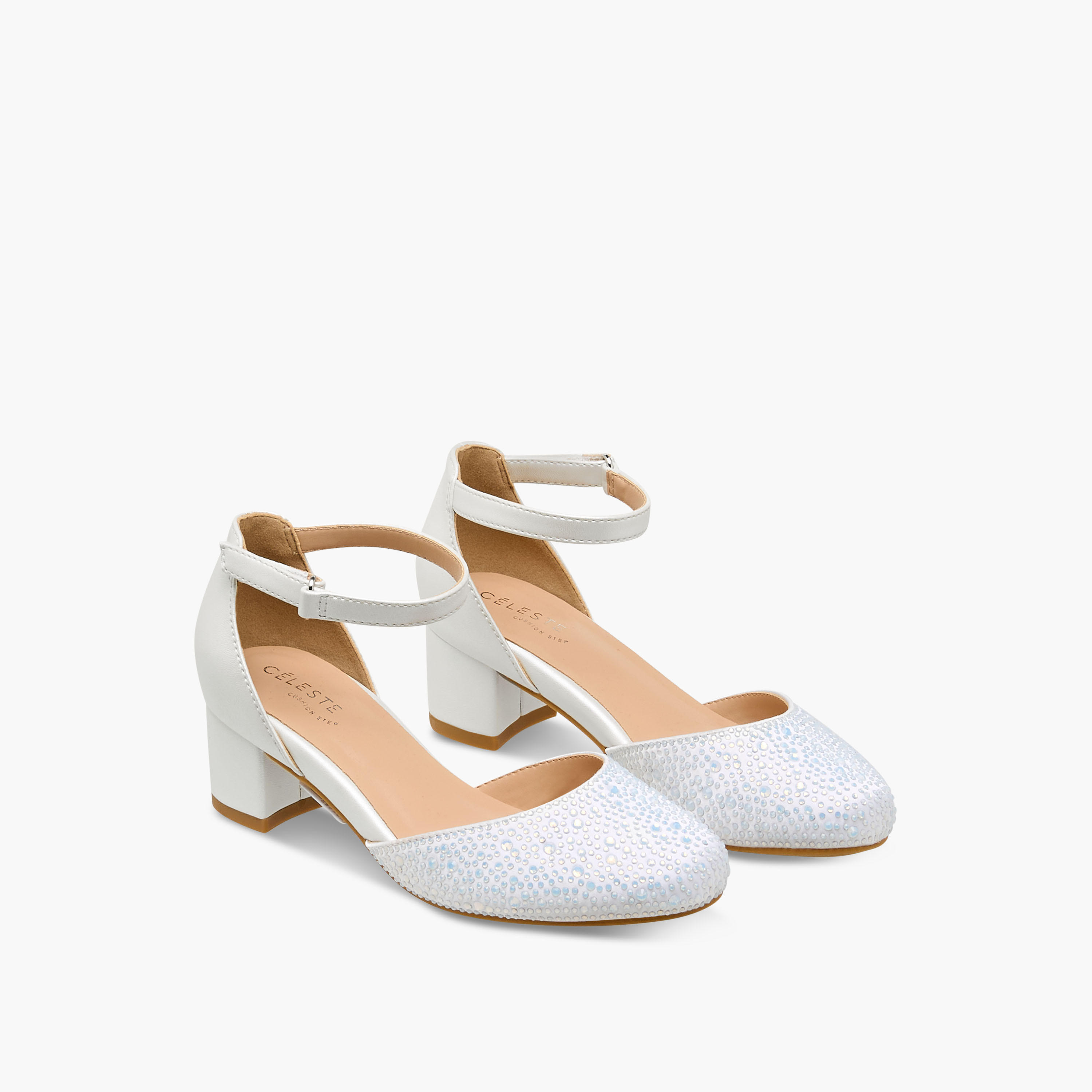 Celeste Girls Embellished Block Heel Sandals-girls-shoes-sandals-image-1