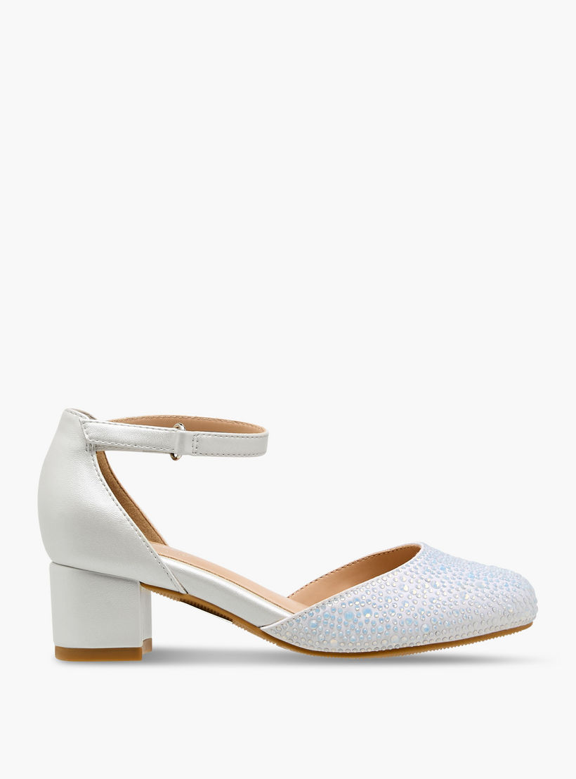 Celeste Girls Embellished Block Heel Sandals-girls-shoes-sandals-image-3
