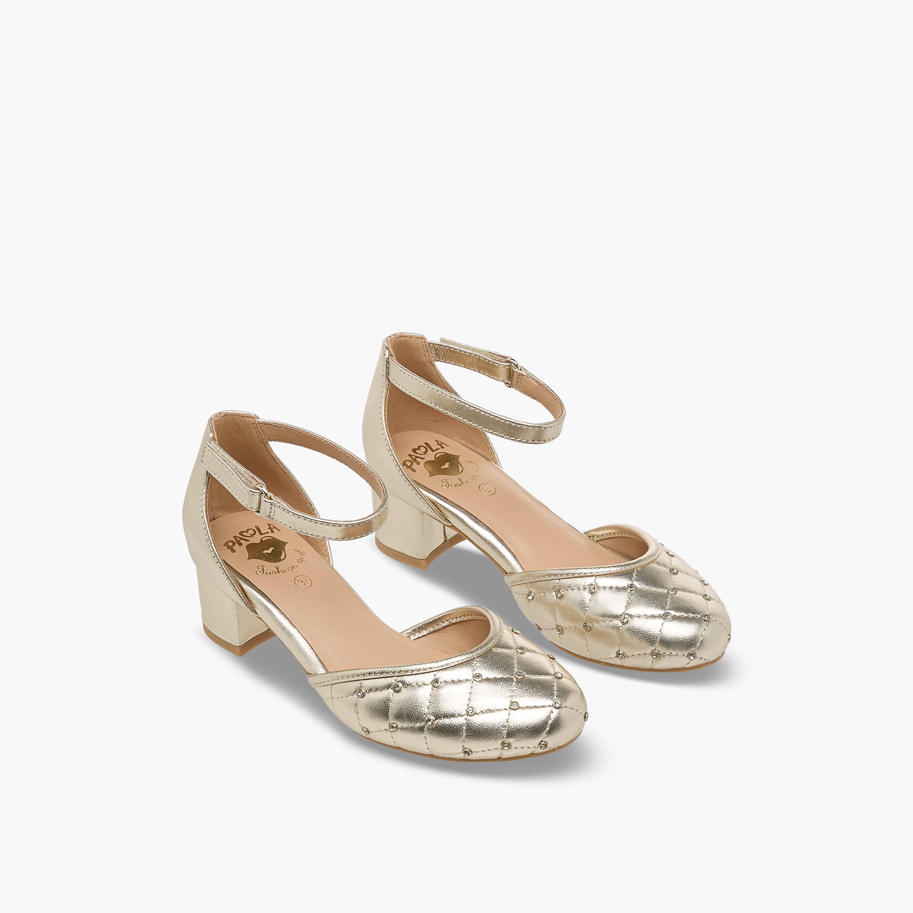 حذاء بكعب سميك للبنات من بابلوسكي-girls-shoes-sandals-image-1