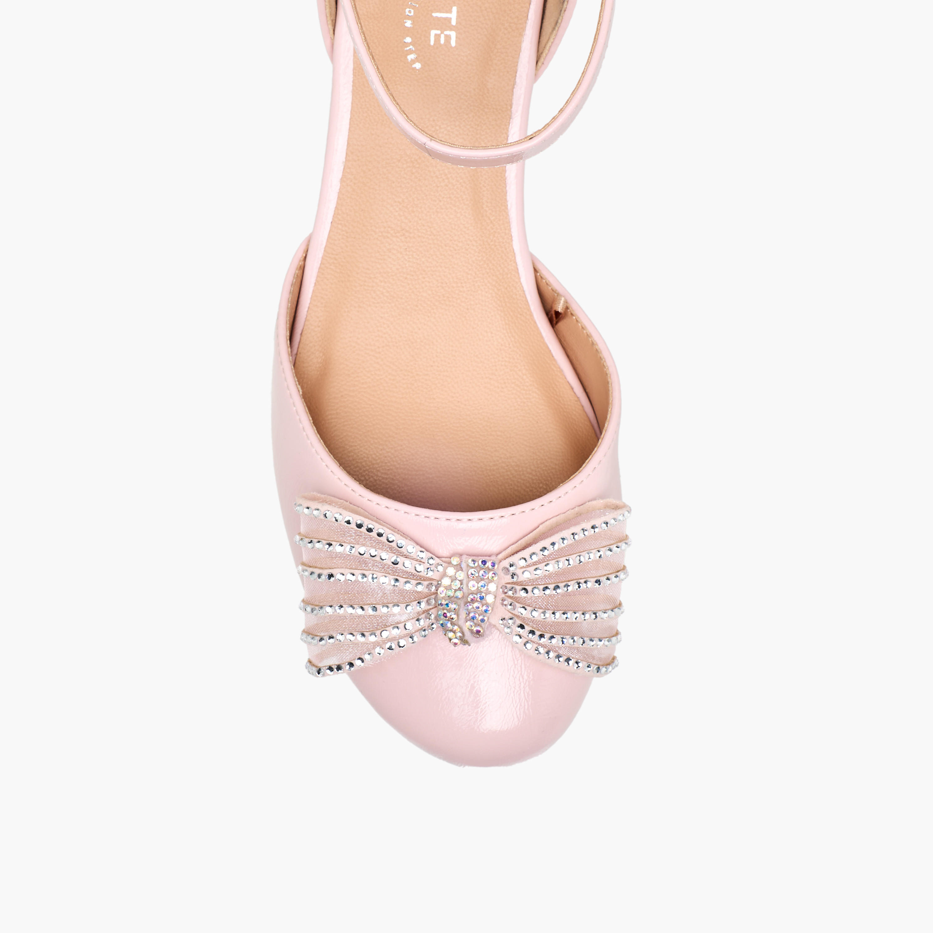 Celeste Girls Bow Embellished Block Heel Sandals-girls-shoes-sandals-image-4