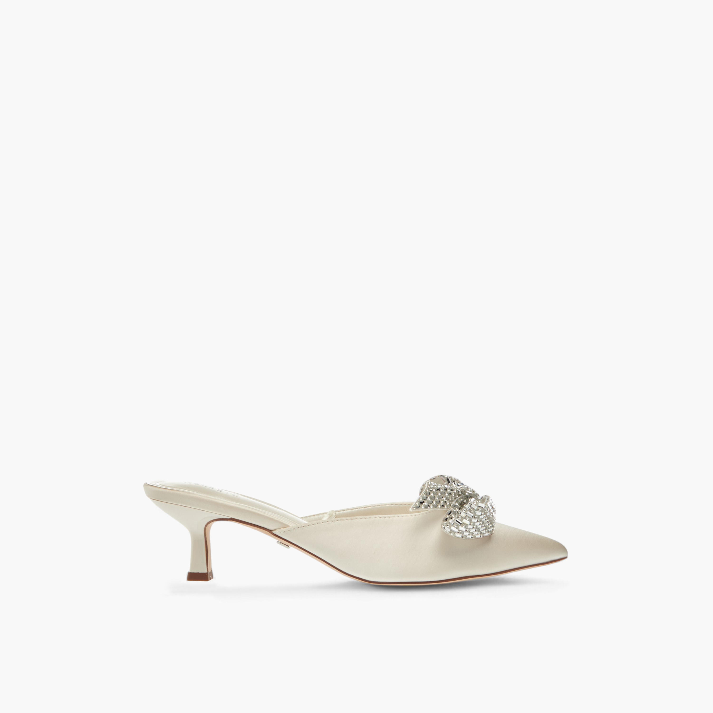 Celeste Women's Bow Embellished Slip-On Shoes with Kitten Heels-women-shoes-heels-image-3