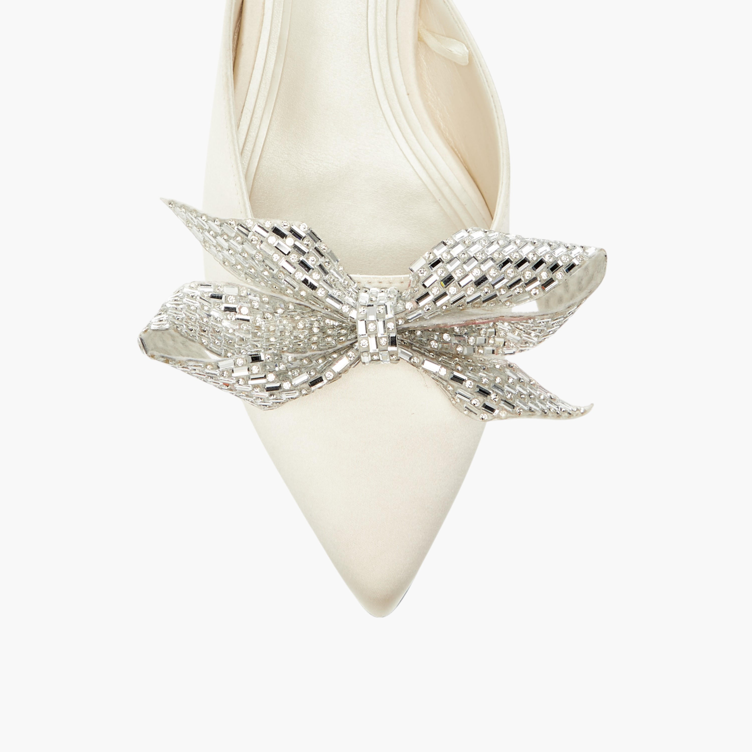 Celeste Women's Bow Embellished Slip-On Shoes with Kitten Heels-women-shoes-heels-image-4