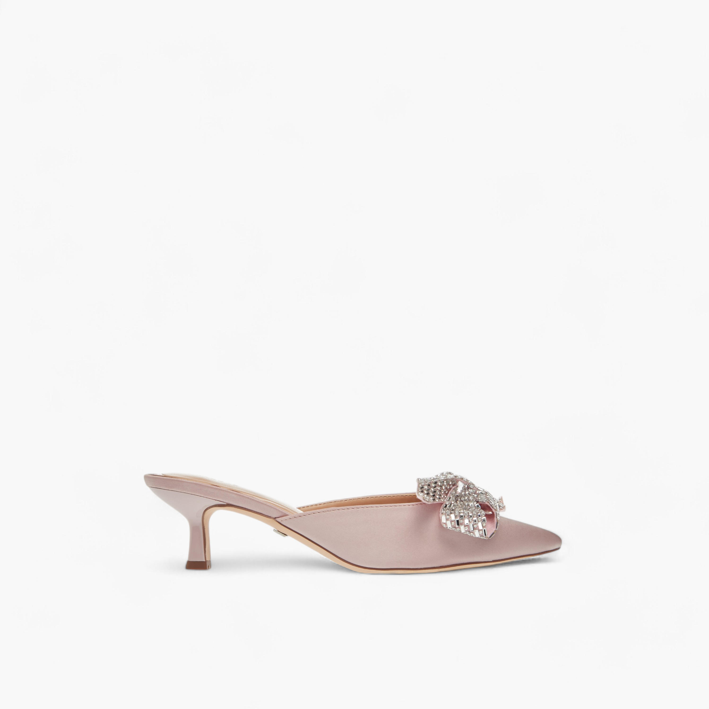 Celeste Women's Bow Embellished Slip-On Shoes with Kitten Heels-women-shoes-heels-image-3