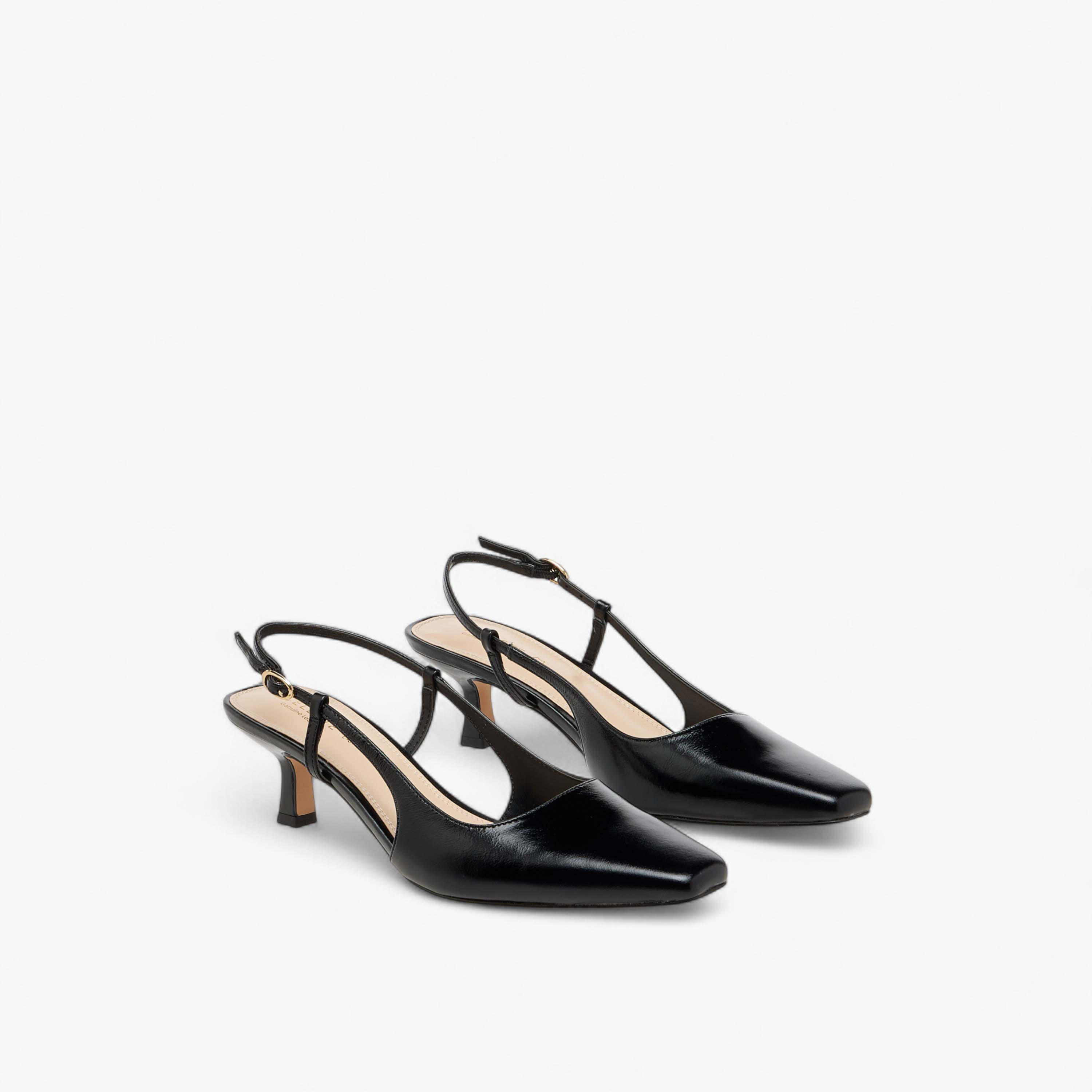Celeste Women's Square Toe Shoes with Buckle Closure and Kitten Heels-women-shoes-heels-image-1