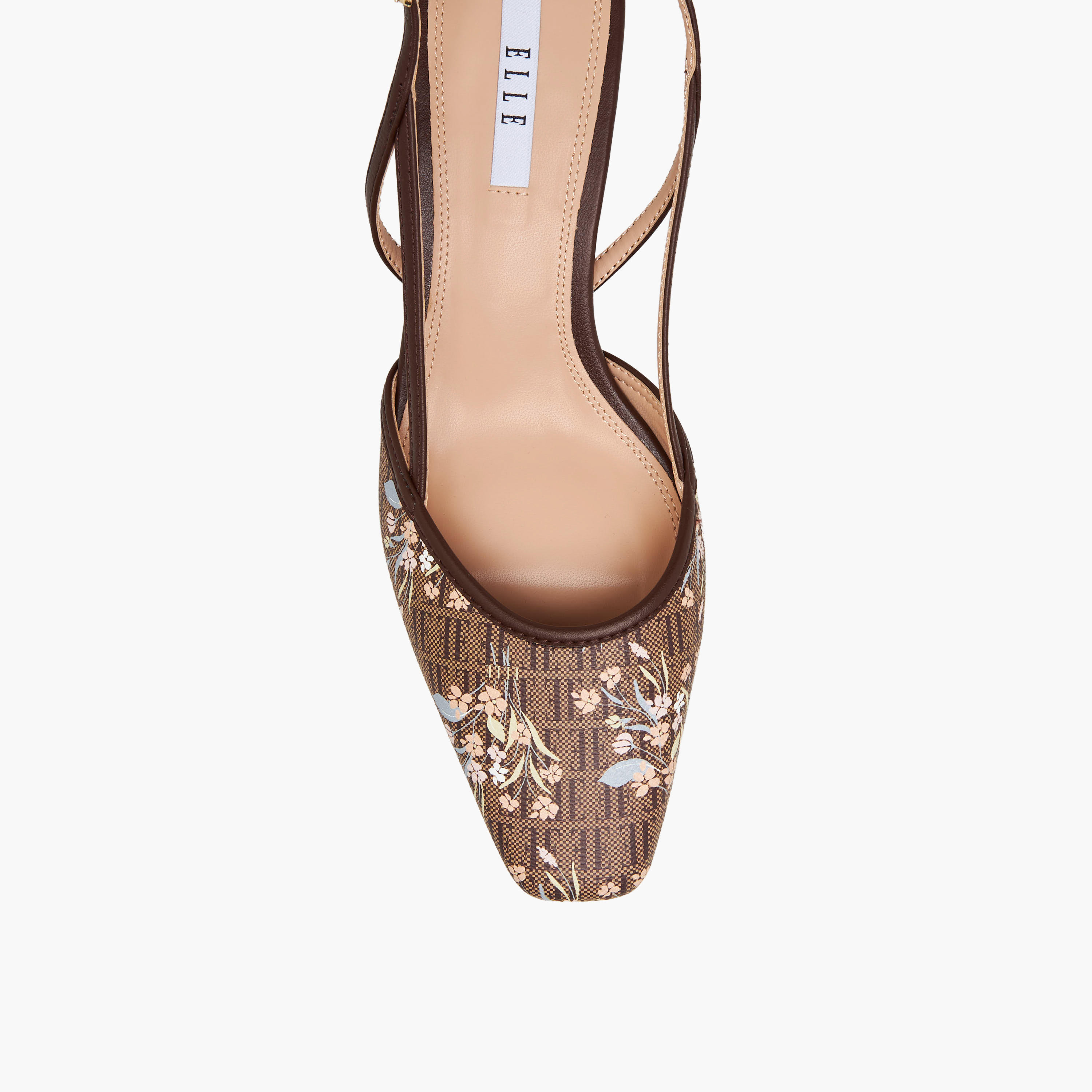 Elle Women Monogram Print Kitten Heel Shoes-women-shoes-sandals-heeled-image-4