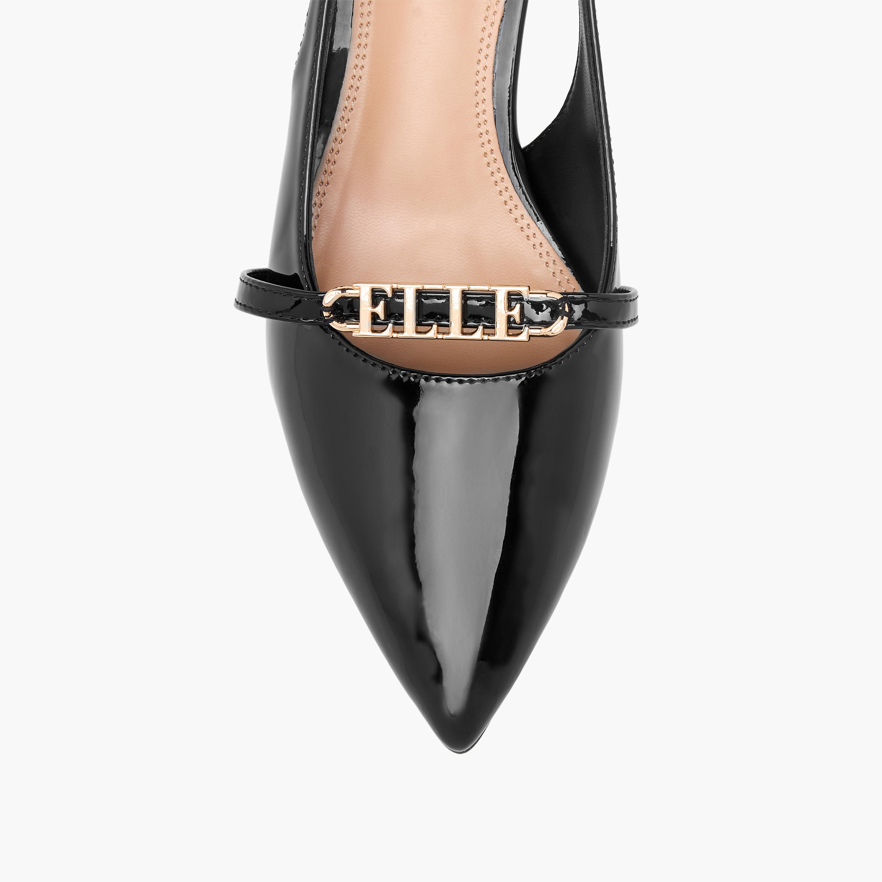 Elle Women's Logo Accent Slingback Shoes with Stiletto Heels-women-shoes-sandals-heeled-image-4