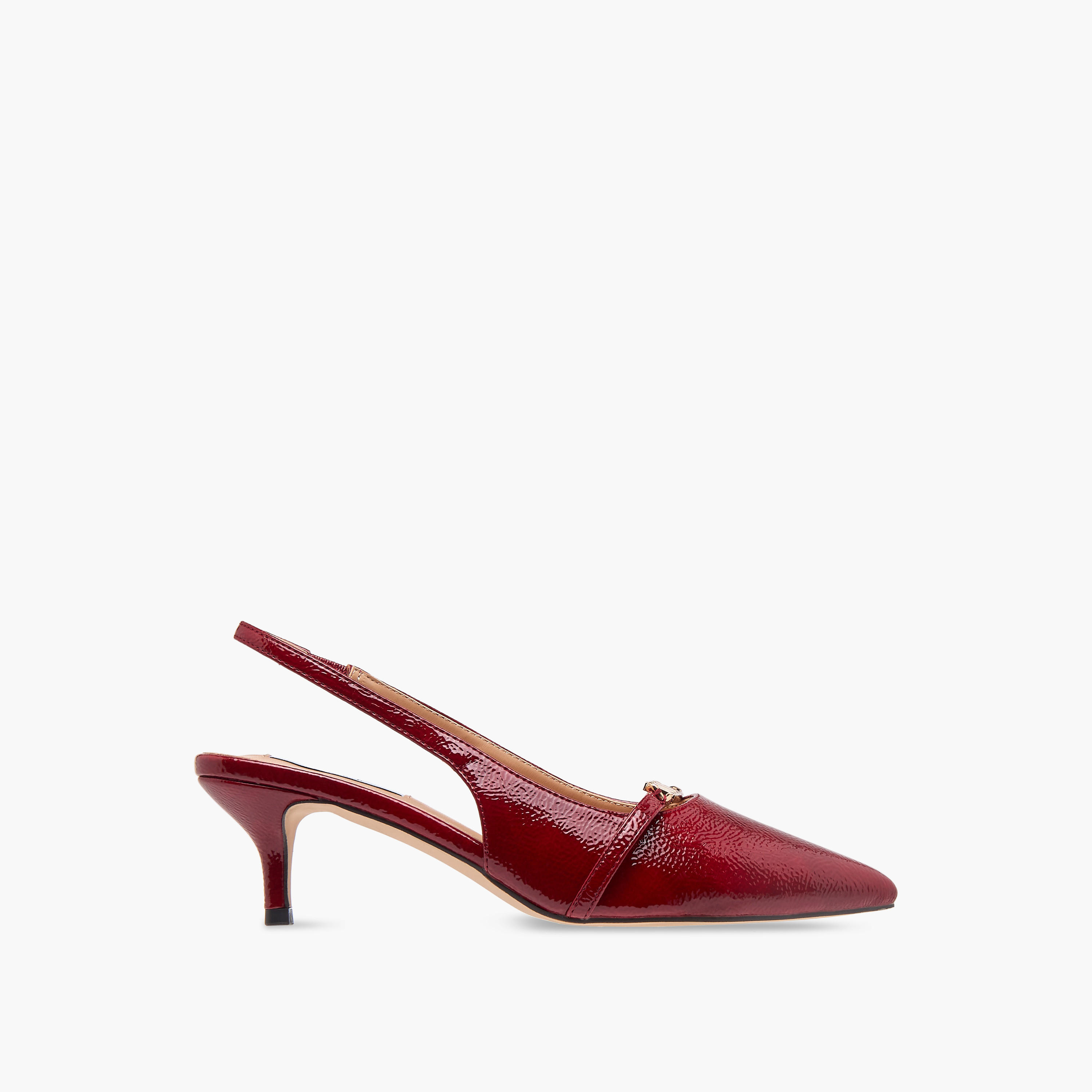 Elle Women's Logo Accent Slingback Shoes with Stiletto Heels-women-shoes-sandals-heeled-image-3