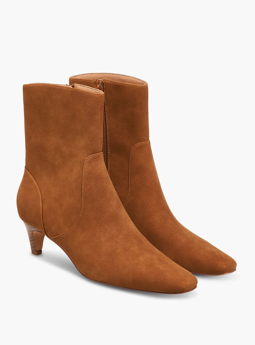 Celeste Women's Kitten Heel Zip Closure Ankle Boots-women-shoes-boots-image-1