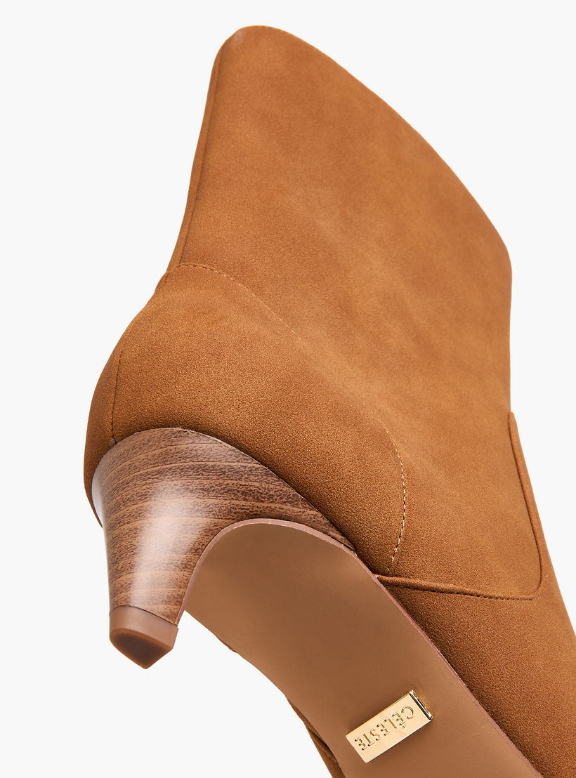 Celeste Women's Kitten Heel Zip Closure Ankle Boots-women-shoes-boots-image-6