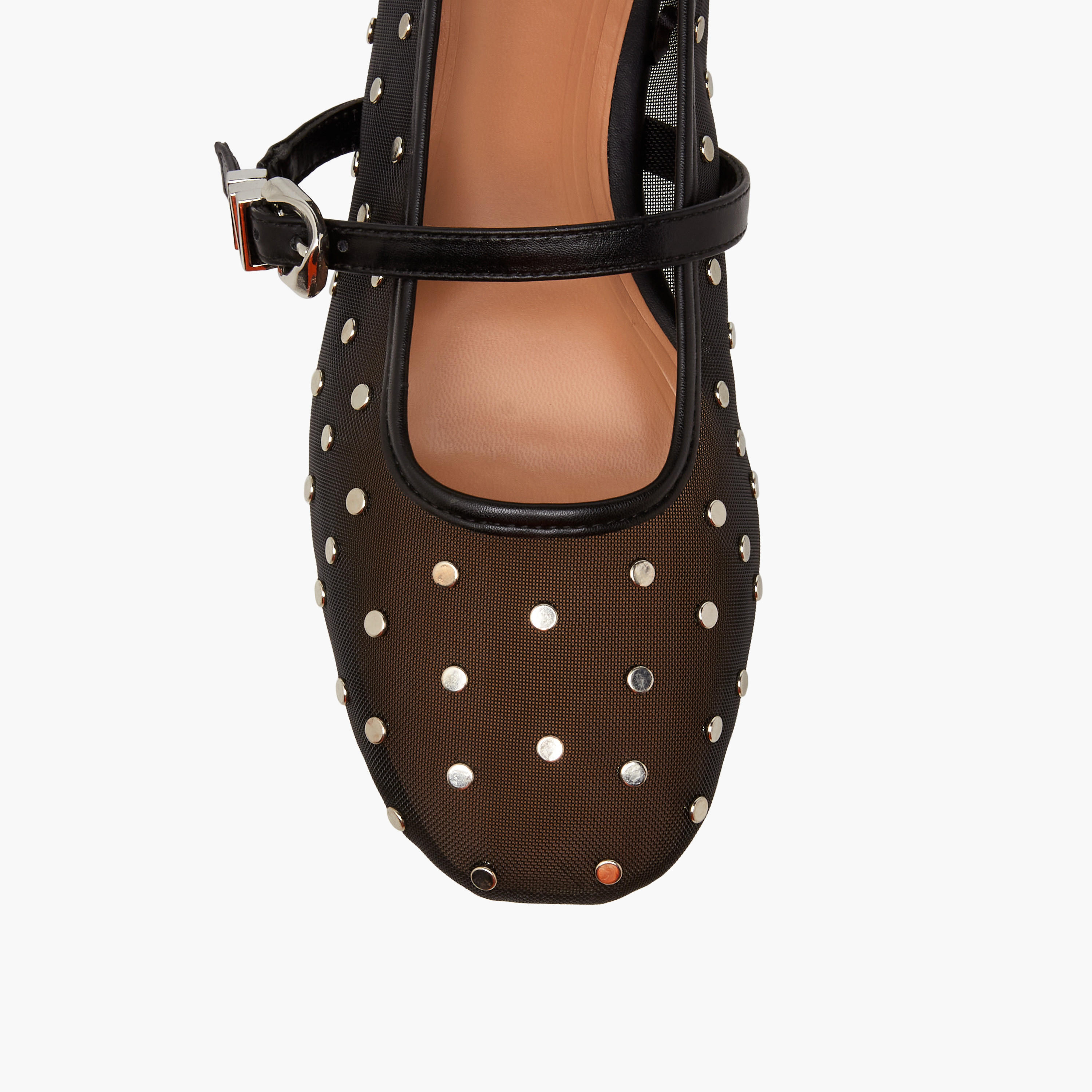 Celeste Women Studded Buckle Closure Ballerina Shoes-women-shoes-ballerinas-image-4