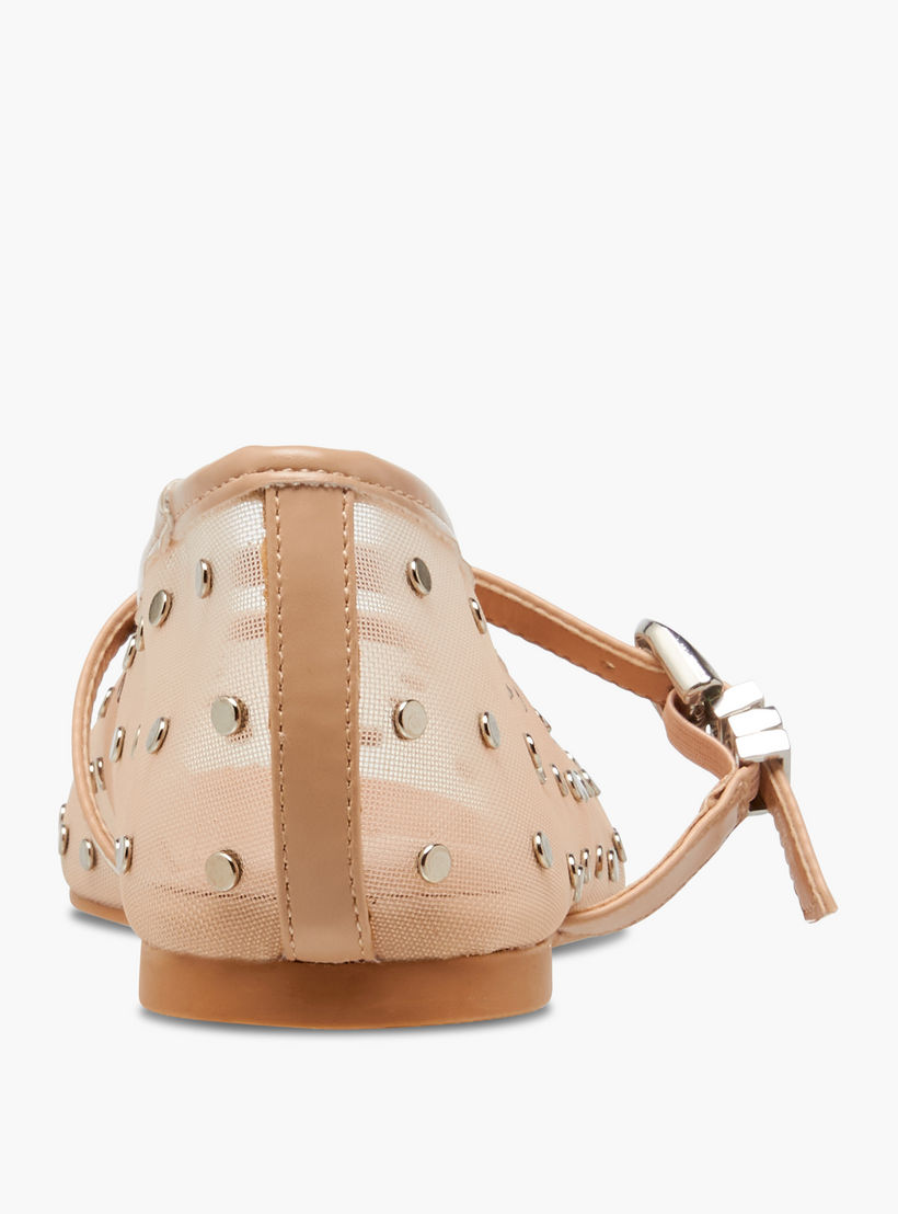 Celeste Women Studded Buckle Closure Ballerina Shoes-women-shoes-ballerinas-image-5