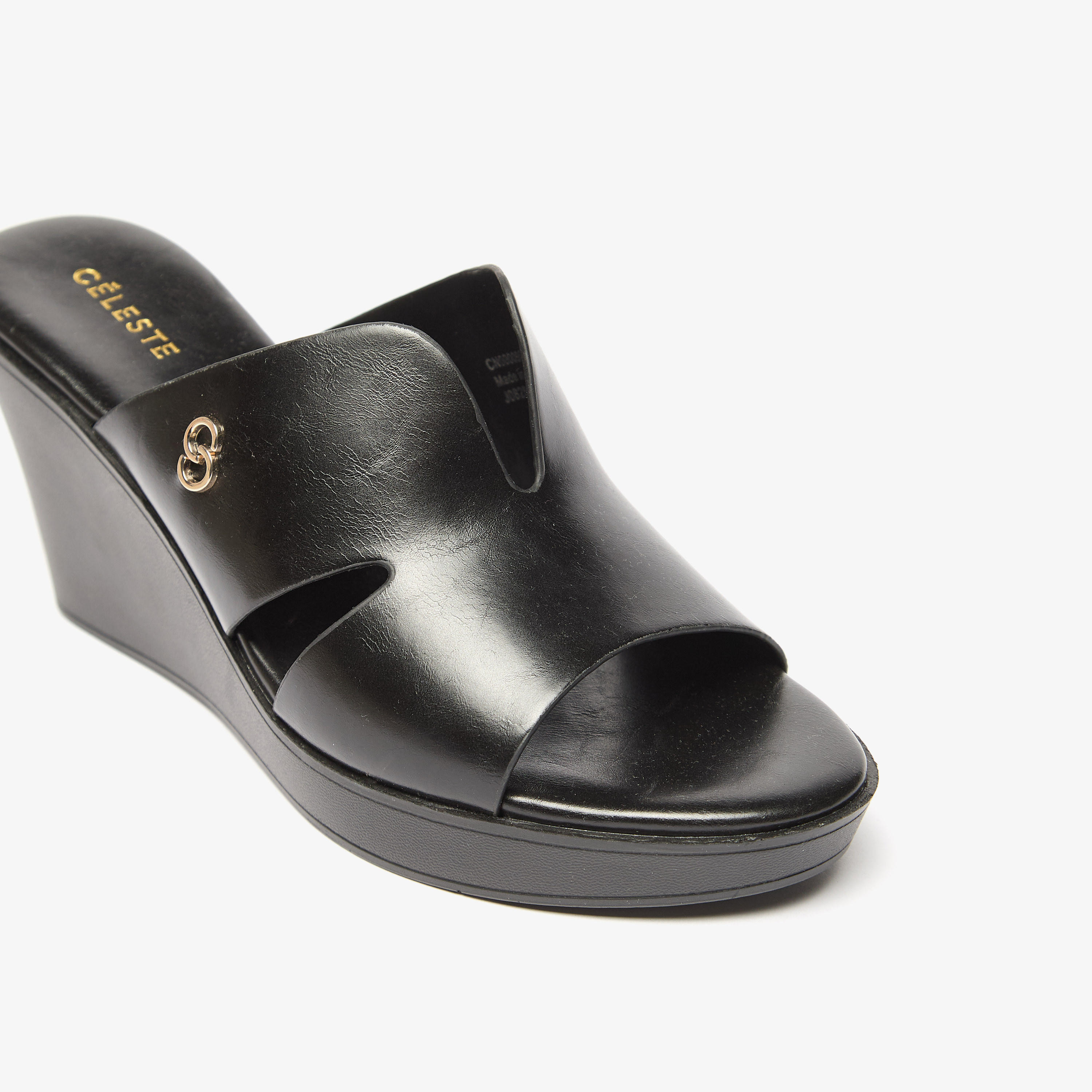 Celeste Women's Solid Slip-On Wedge Heel Sandals-women-shoes-sandals-heeled-image-5