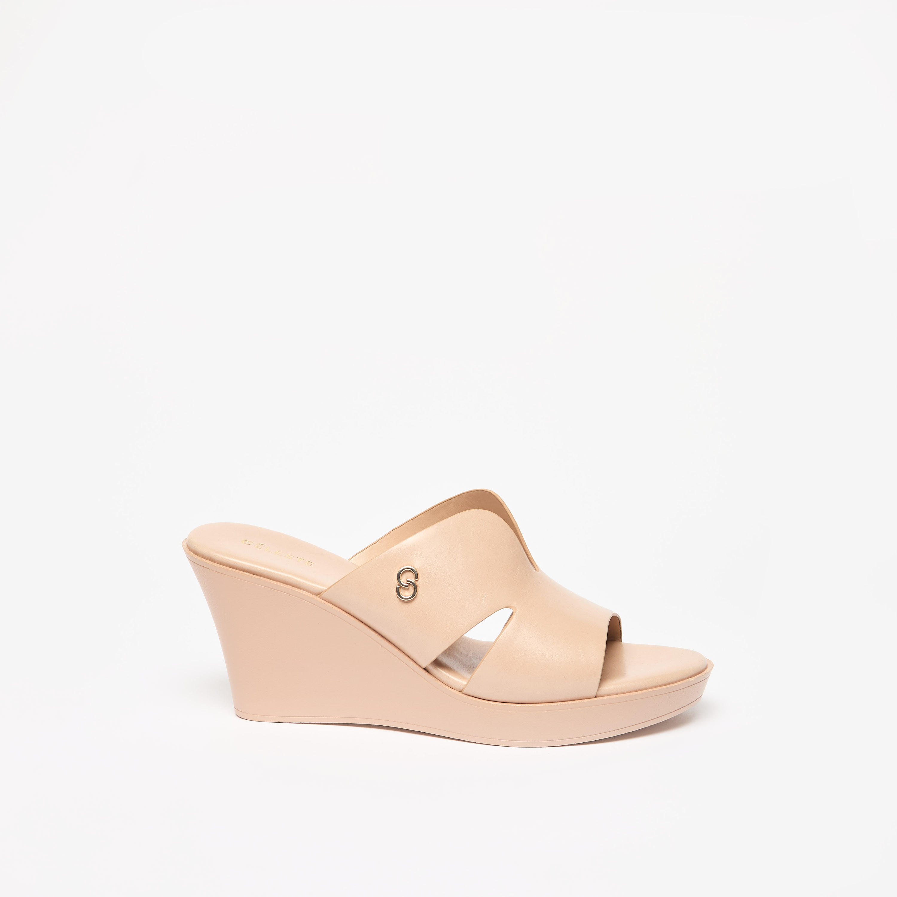 Celeste Women's Solid Slip-On Wedge Heel Sandals-women-shoes-sandals-heeled-image-8
