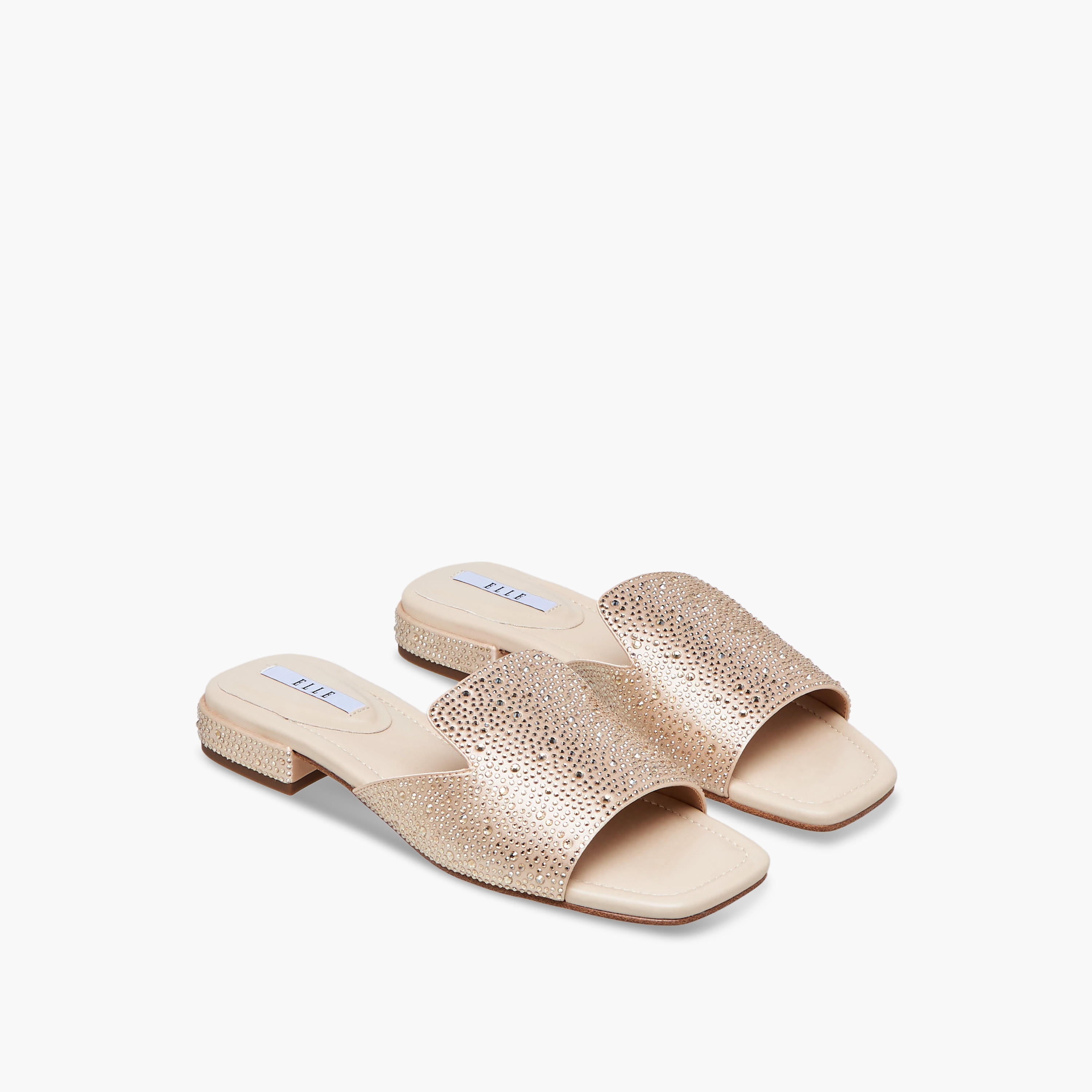 Elle Women Embellished Slip-On Sandals-women-shoes-flats-sandals-image-1