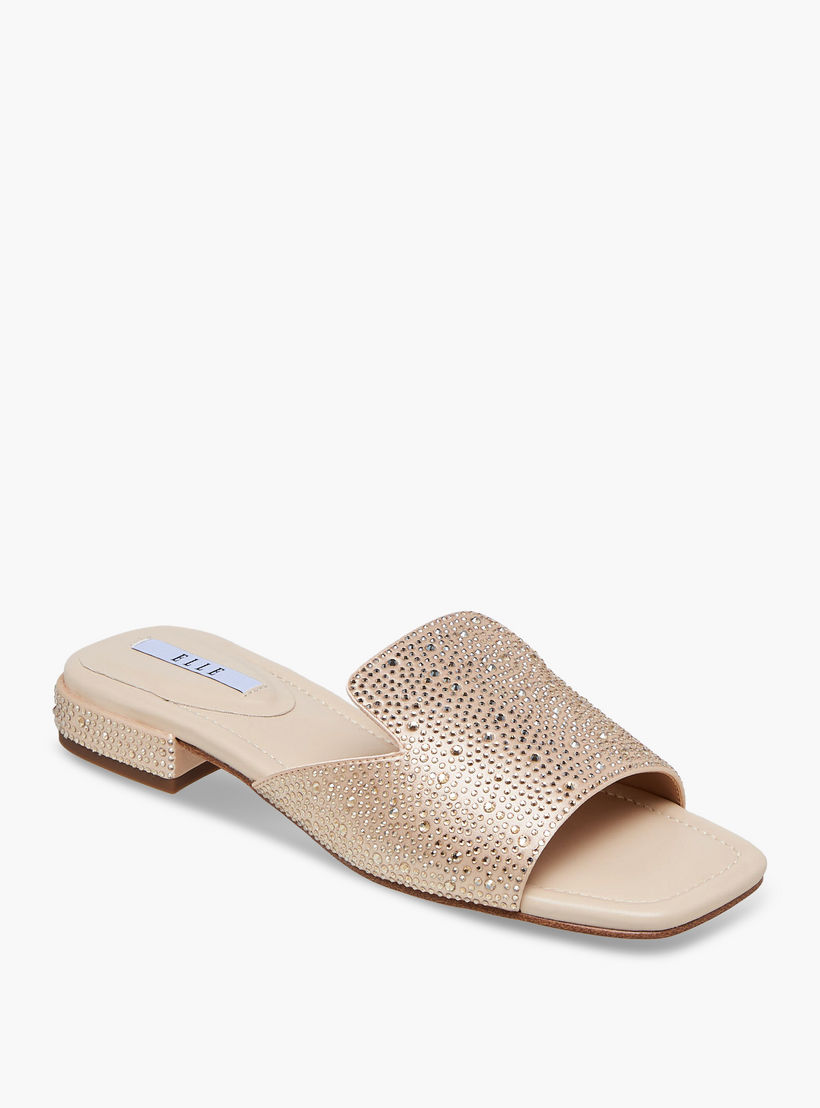 Elle Women Embellished Slip-On Sandals-women-shoes-flats-sandals-image-2