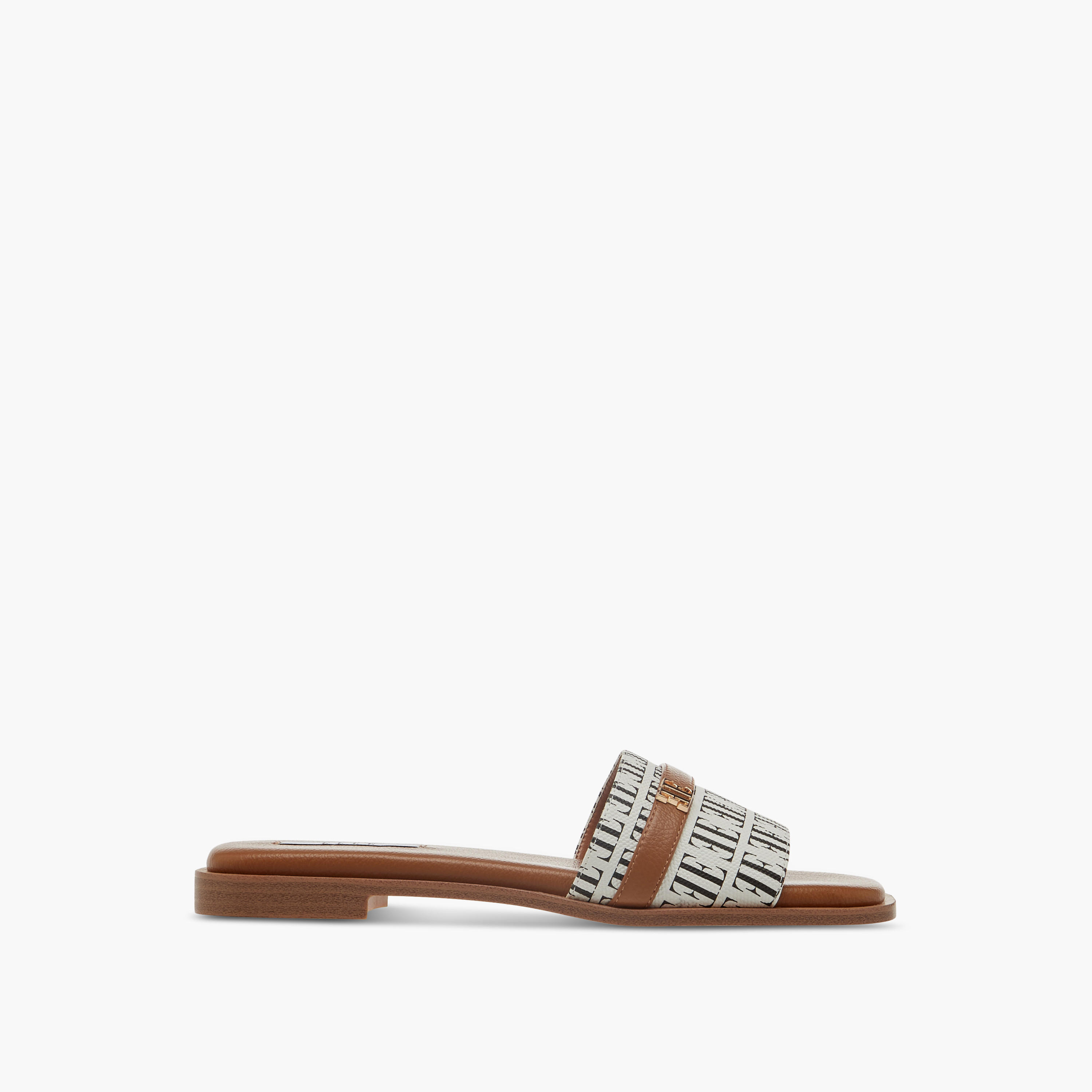 Elle Women's Textured Slip-On Sandals with Metal Accent-women-shoes-flats-sandals-image-3