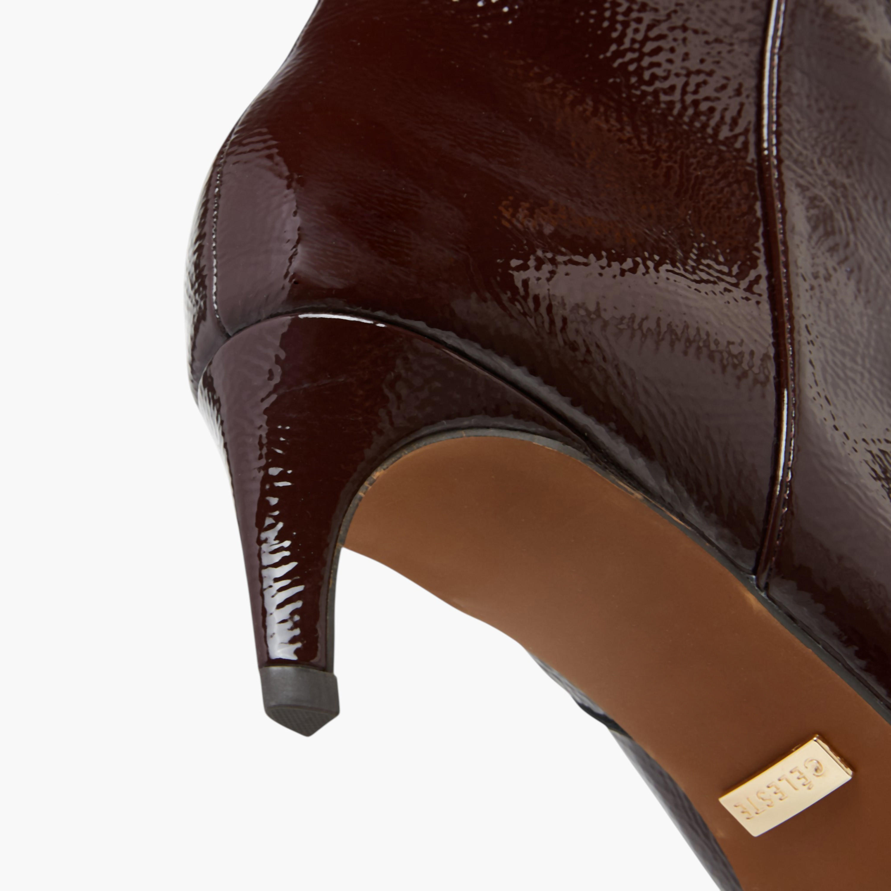 Celeste Women's Solid High Shaft Boots with Zip Closure and Stiletto Heels-women-shoes-boots-image-5