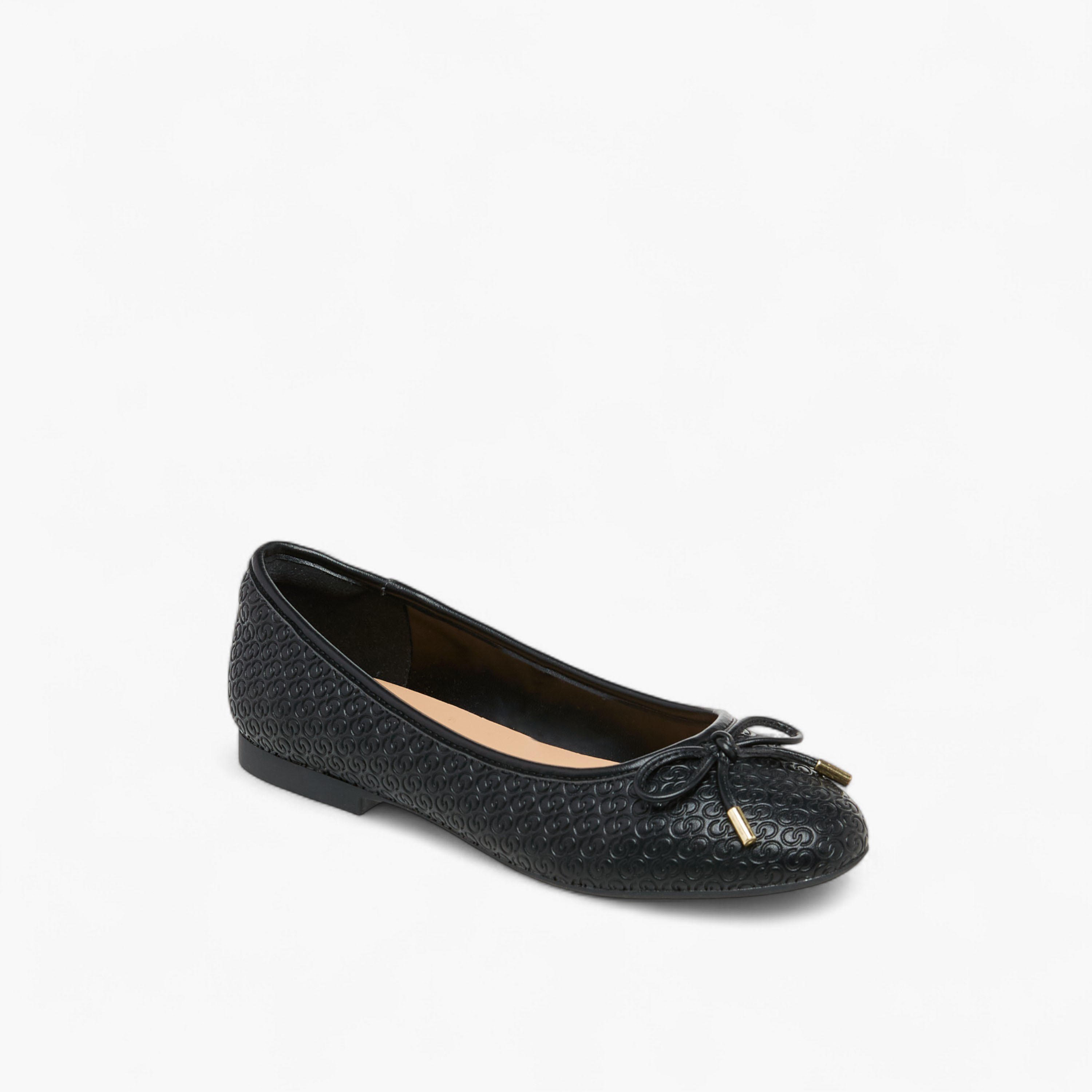 Celeste Women's Monogram Embossed Slip-On Ballerina Shoes-women-shoes-ballerinas-image-2