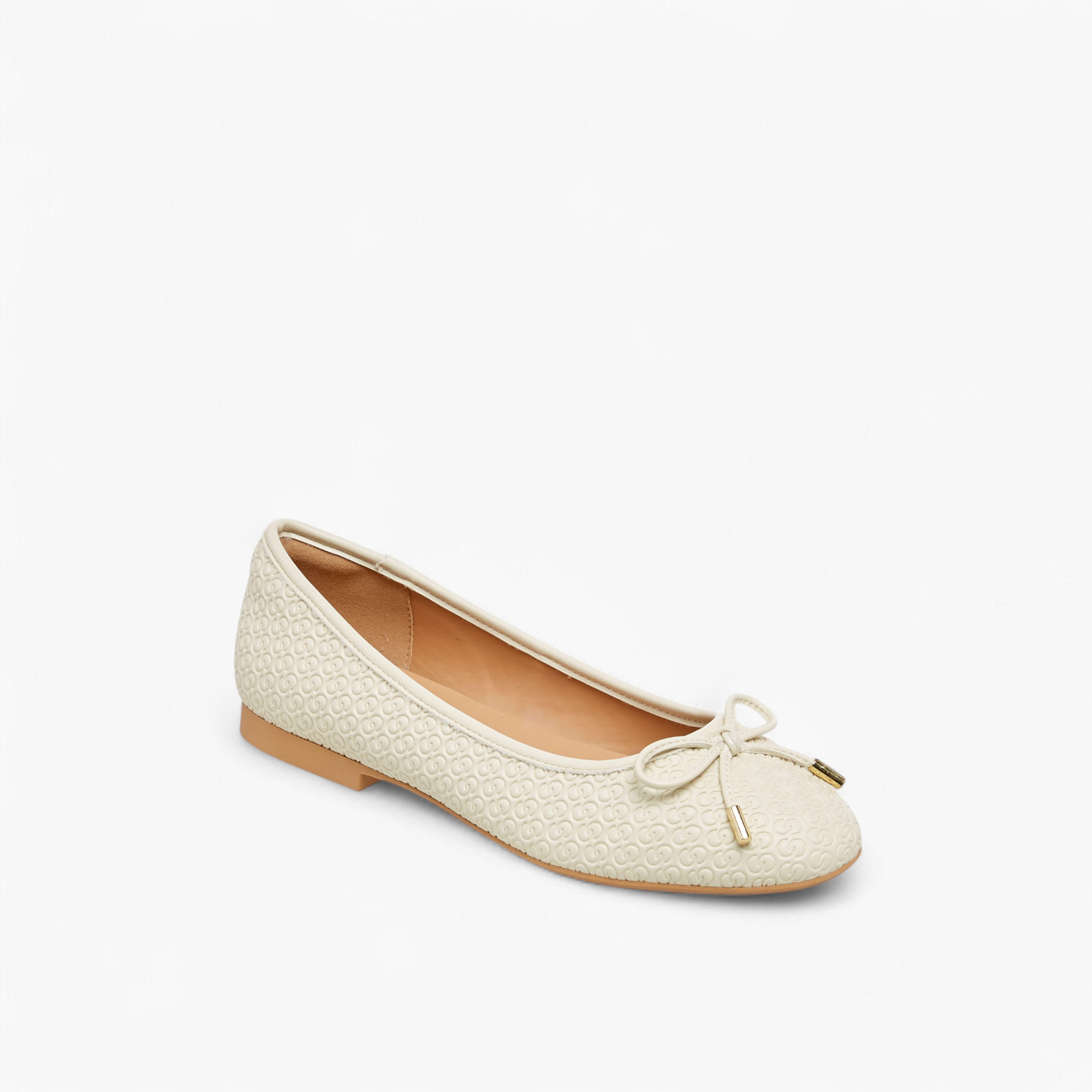Celeste Women's Monogram Embossed Slip-On Ballerina Shoes-women-shoes-ballerinas-image-2