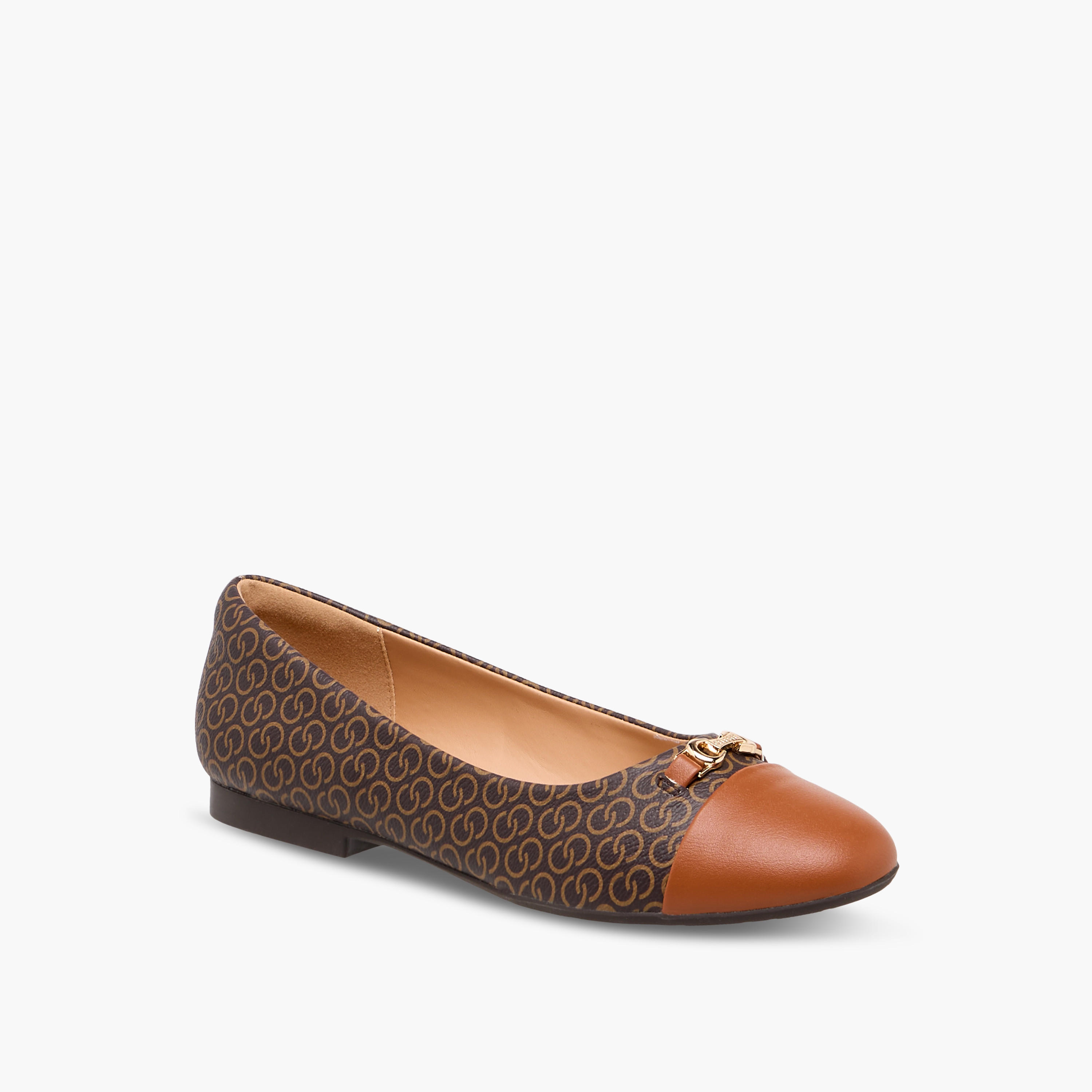 Celeste Women's Monogram Print Slip-On Ballerina Shoes-women-shoes-ballerinas-image-2