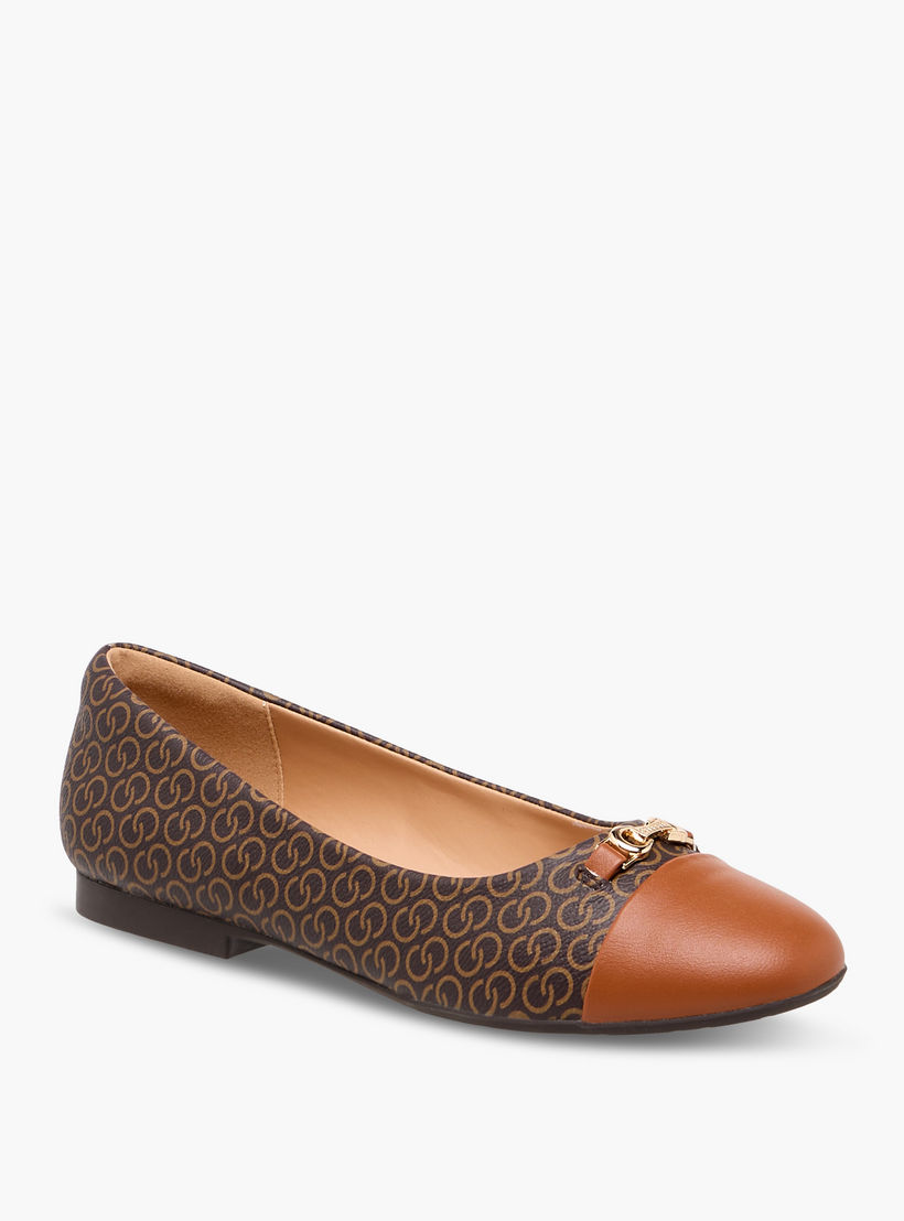 Celeste Women's Monogram Print Slip-On Ballerina Shoes-women-shoes-ballerinas-image-2