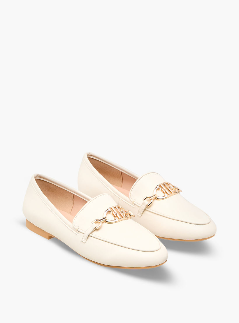 Elle Women Logo Accent Slip-On Loafers-women-shoes-loafersandmoccasins-image-1