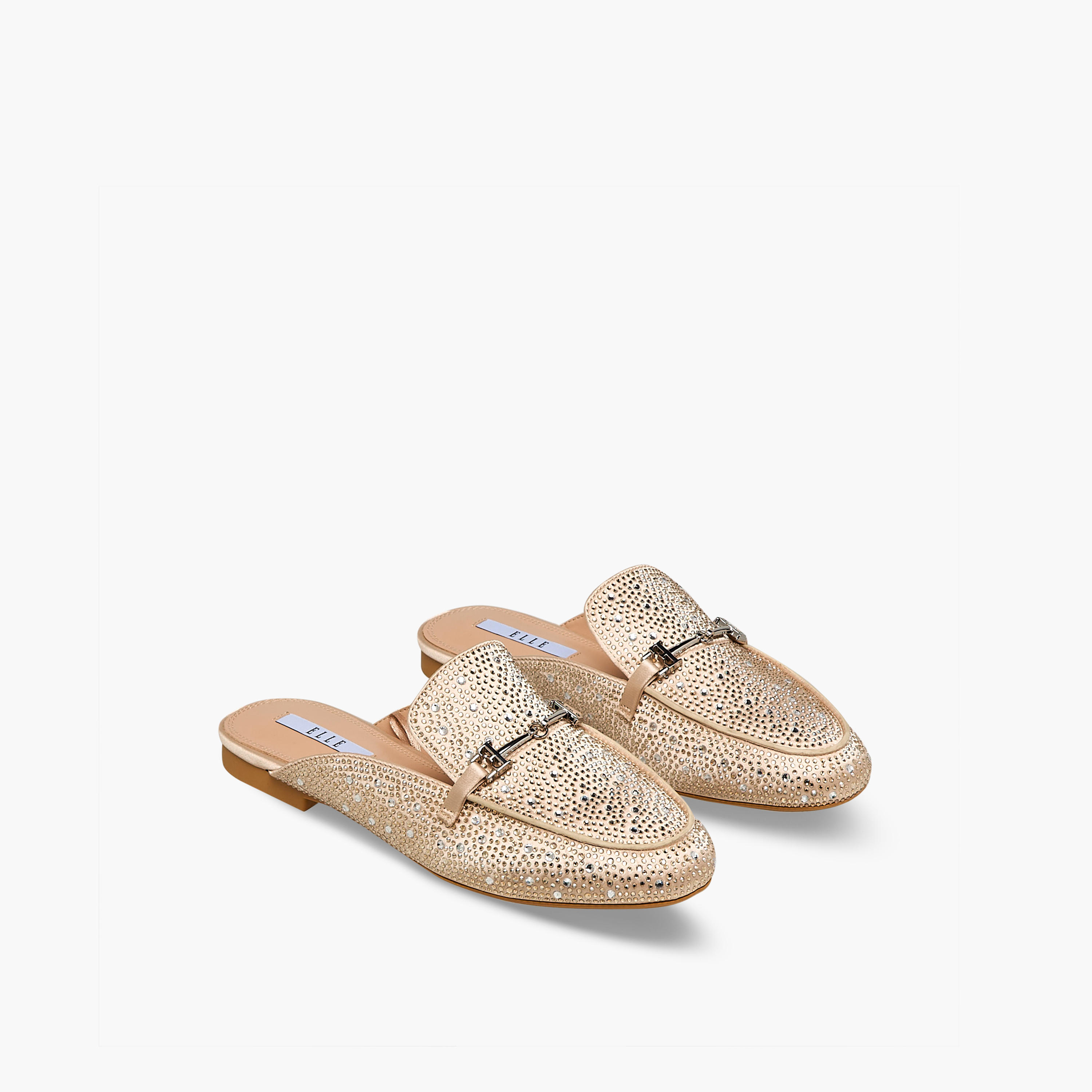 Elle Women Embellished Slip-On Mules-women-shoes-flats-mules-image-1