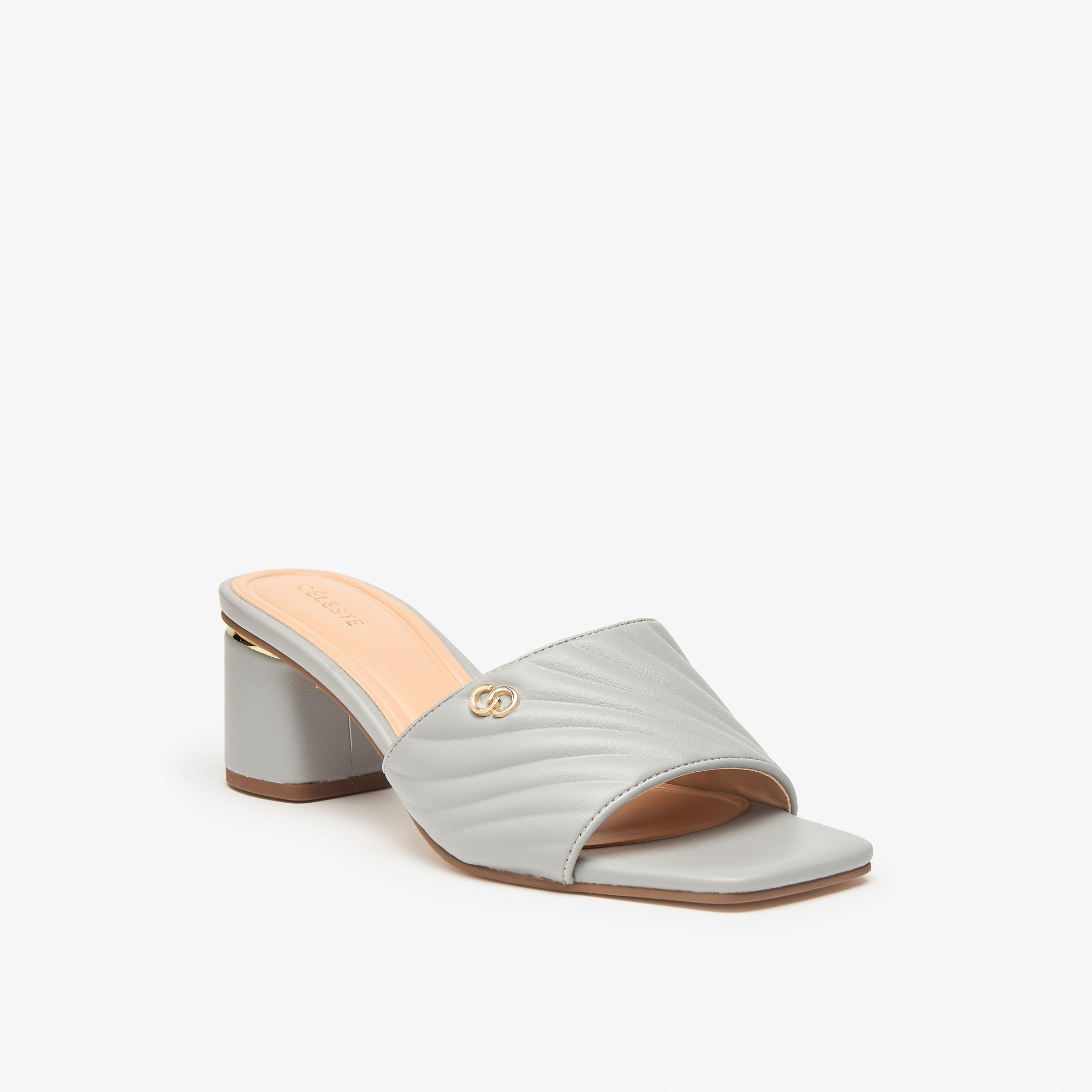 Celeste Women's Quilted Slip-On Sandals with Block Heel-women-shoes-sandals-heeled-image-6
