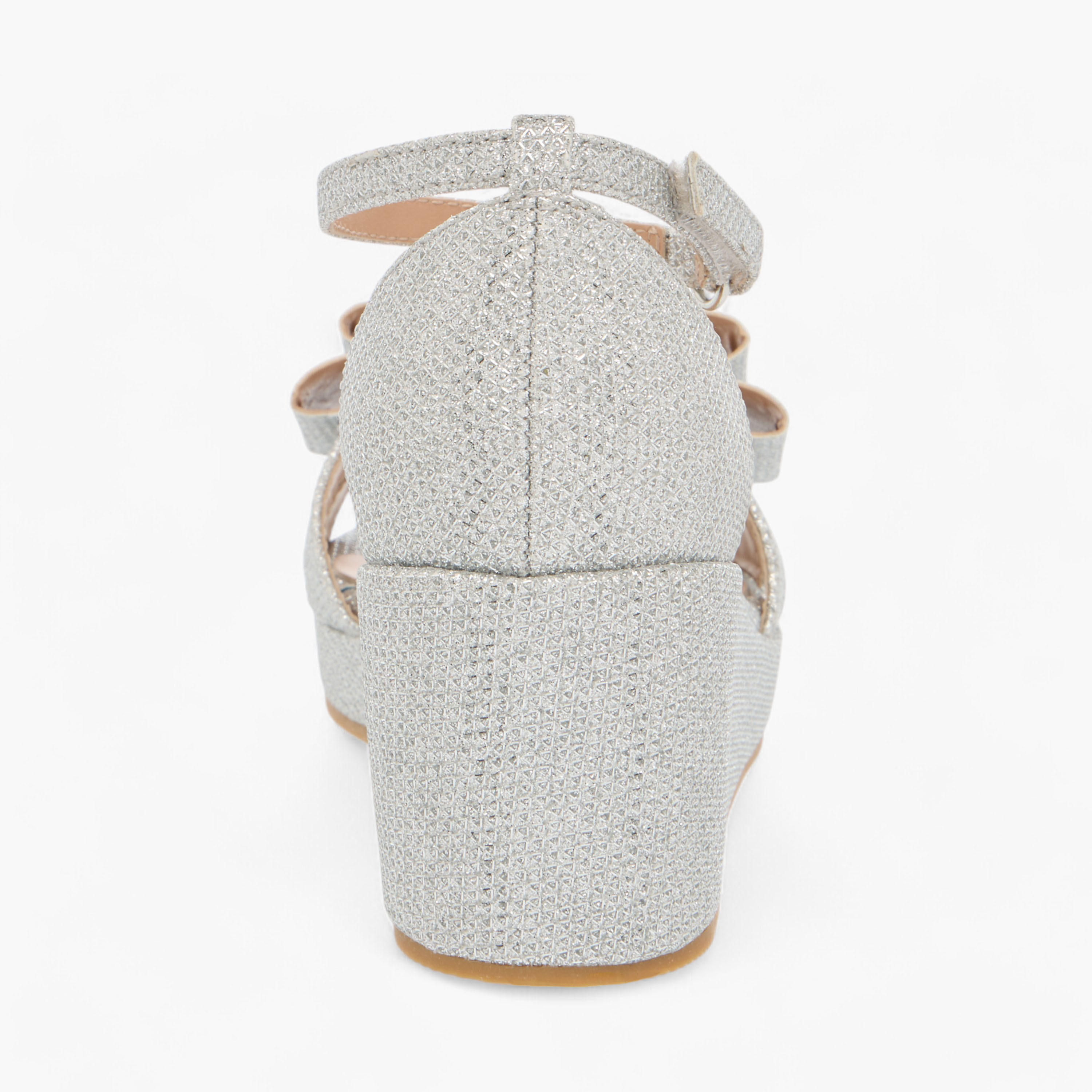 Celeste Girls' Embellished Wedge Sandals with Hook and Loop Closure-girls-shoes-sandals-image-5