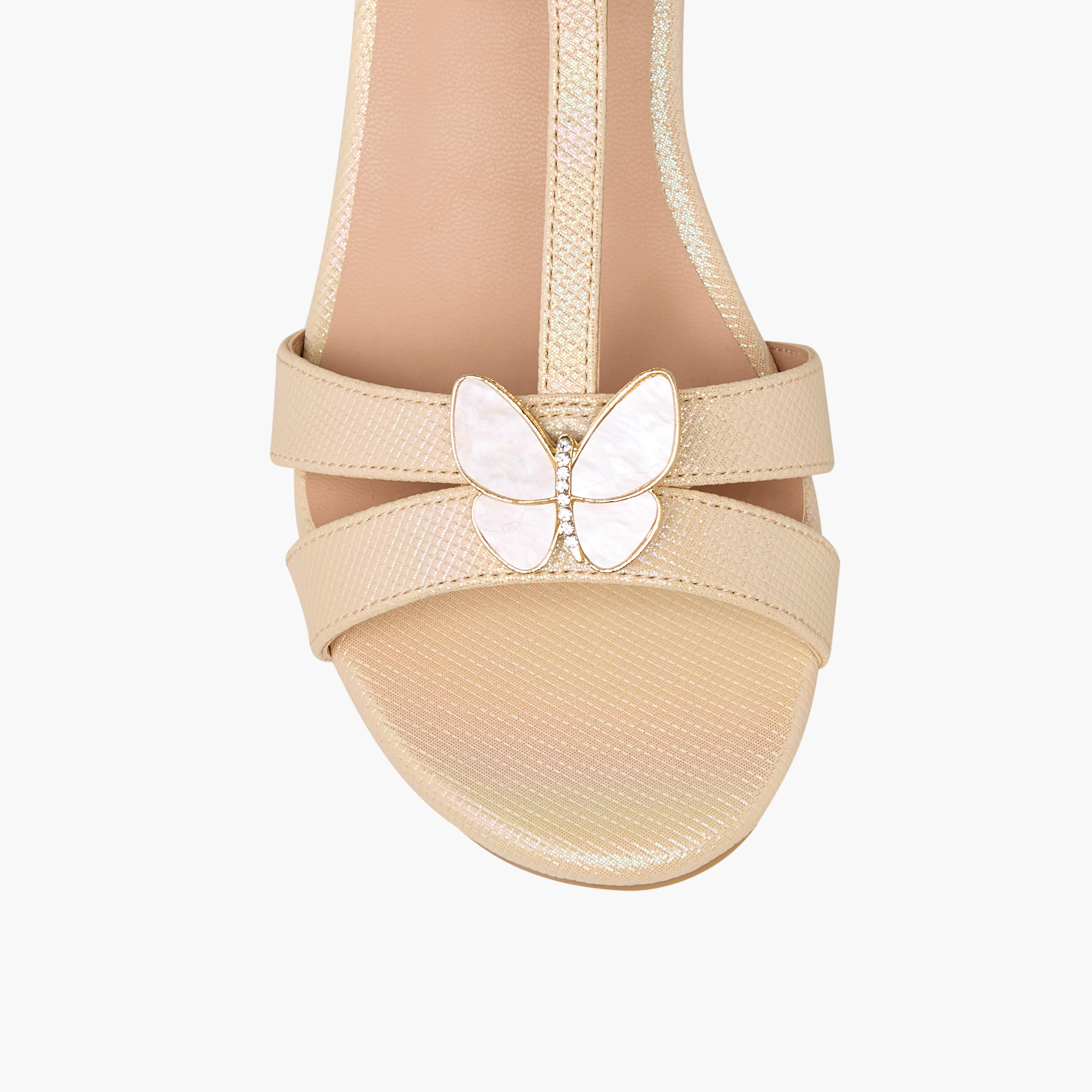 Celeste Girls' Butterfly Accent Block Heel Sandals with Hook and Loop Closure-girls-shoes-sandals-image-4