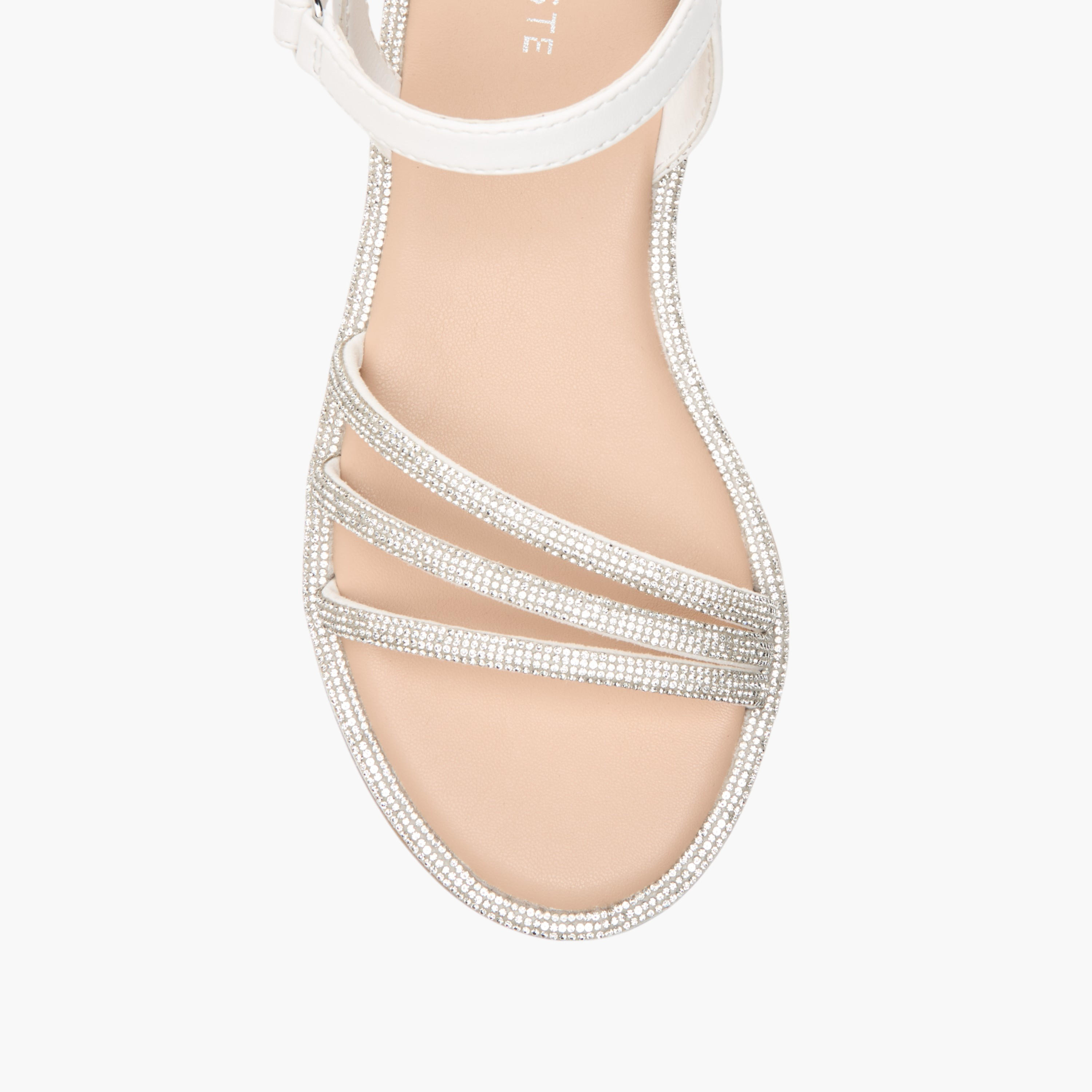 Celeste Girls' Embellished Strap Sandals with Hook and Loop Closure-girls-shoes-sandals-image-3